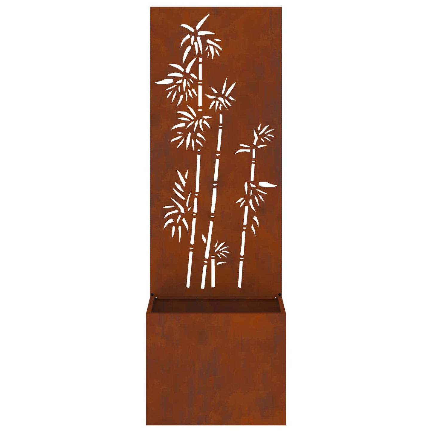 vidaXL Οθόνη Ιδιωτικότητας Κήπου Floral Σκ rusty 50 x 32 x 150 εκ