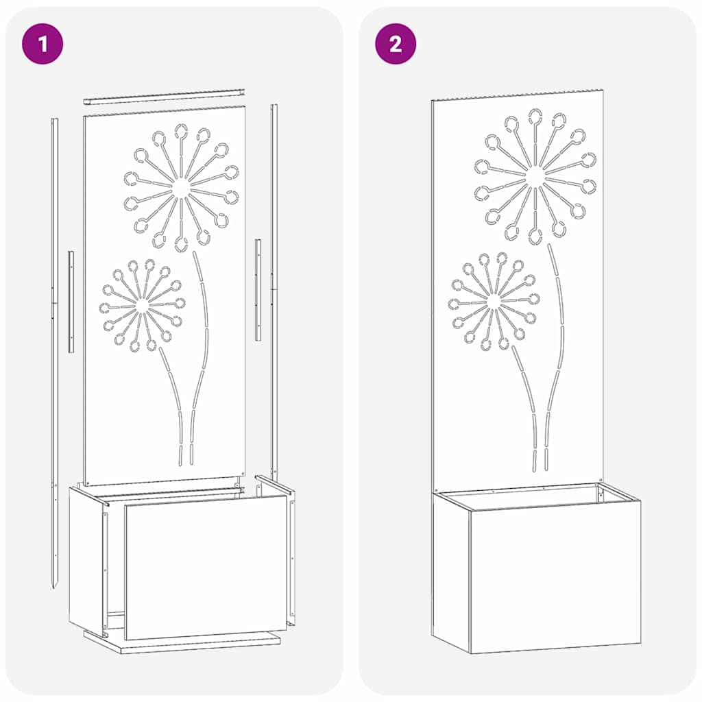 vidaXL Οθόνη Ιδιωτικότητας Κήπου Μαιανδρικό σχέδιο Λευκό 50 x 140 cm