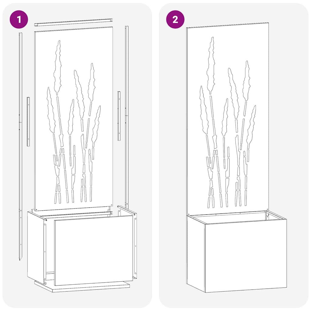 vidaXL Οθόνη Ιδιωτικότητας Κήπου Μαιανδρικό σχέδιο Λευκό 50 x 140 cm