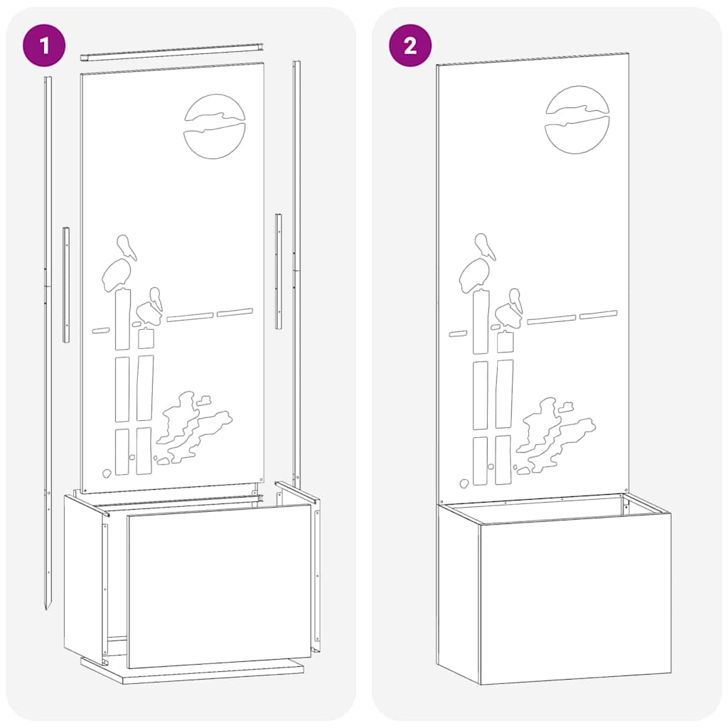 vidaXL Οθόνη Ιδιωτικότητας Κήπου Μαιανδρικό σχέδιο Λαδί 50 x 140 cm