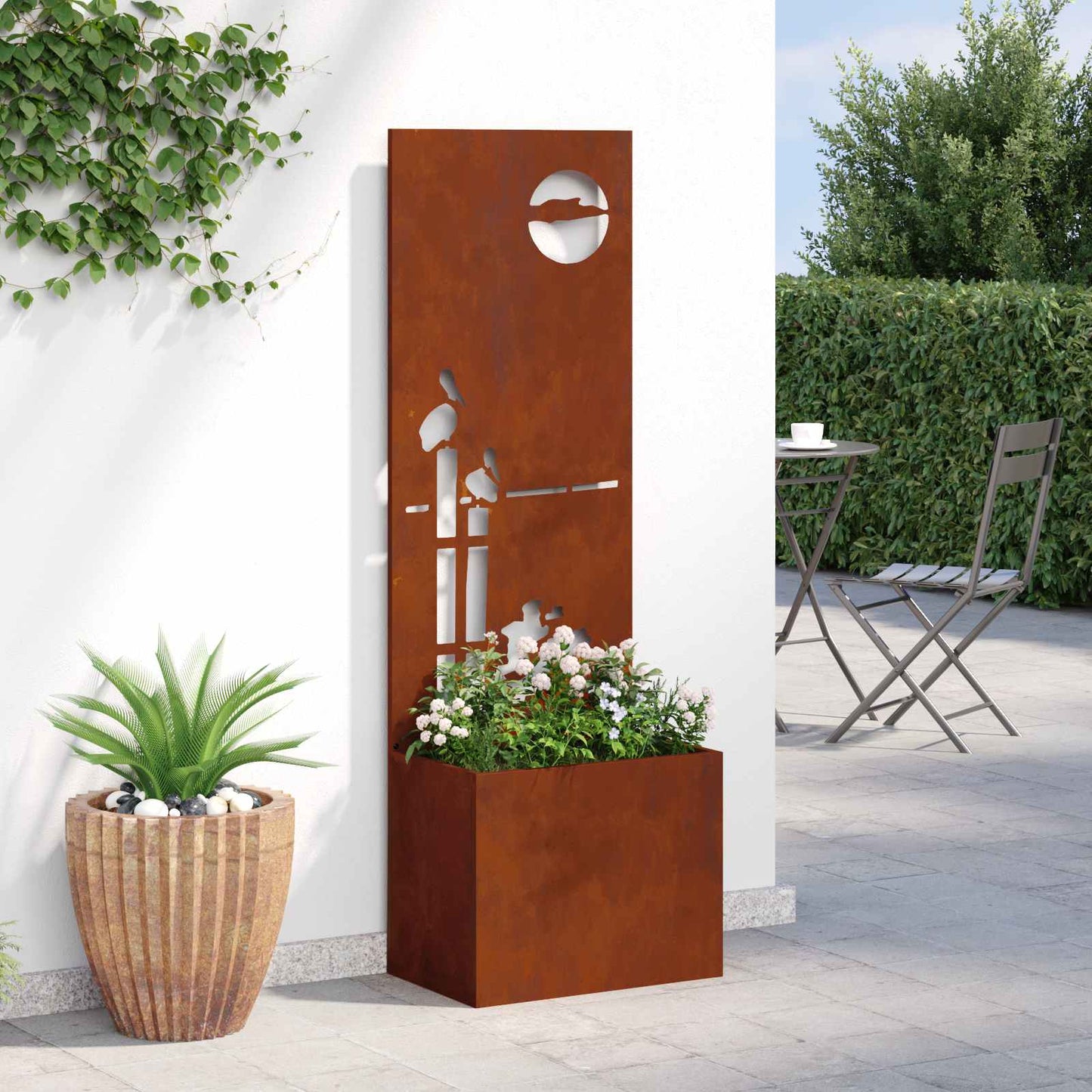 vidaXL Οθόνη Ιδιωτικότητας Κήπου Σκ rusty 50 x 140 cm