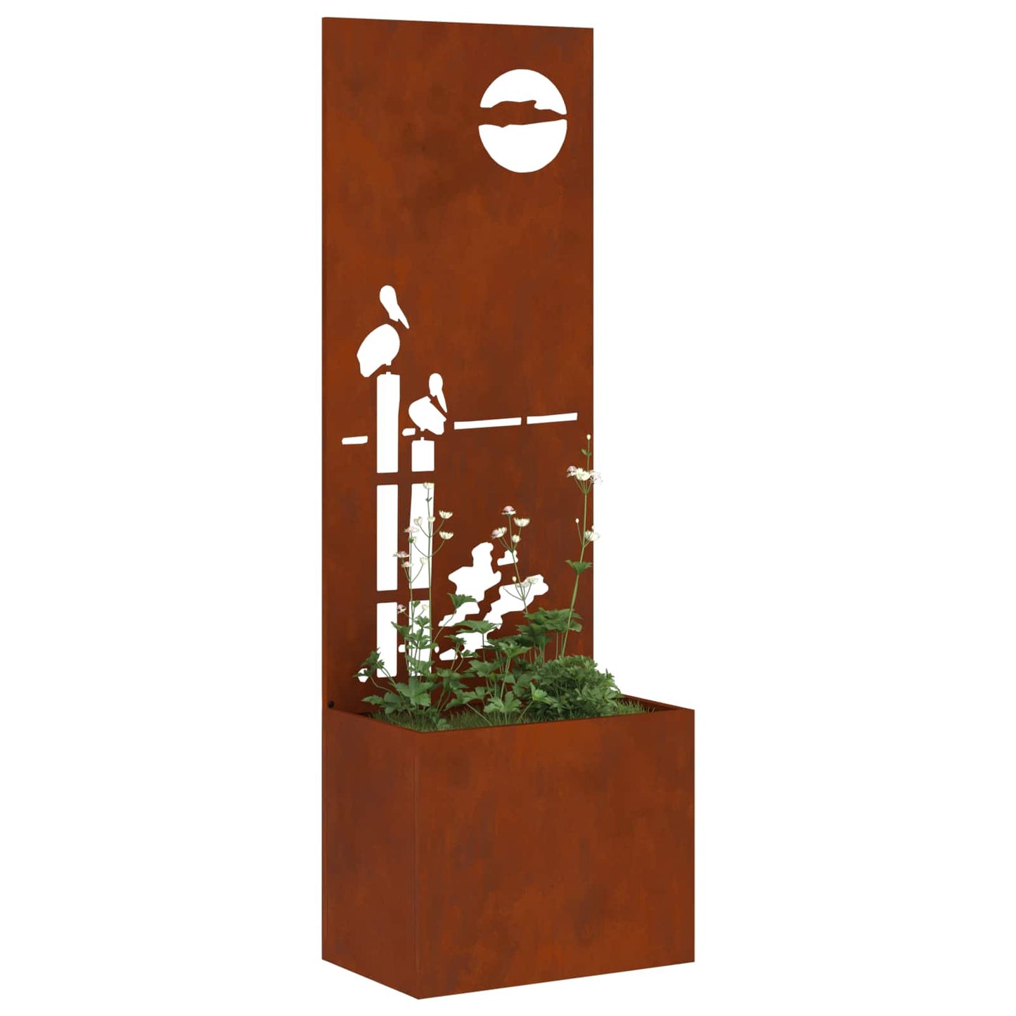 vidaXL Οθόνη Ιδιωτικότητας Κήπου Σκ rusty 50 x 140 cm