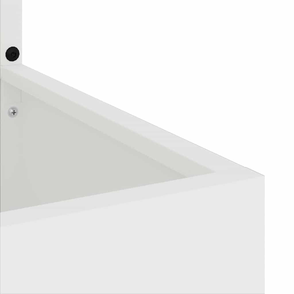 vidaXL Οθόνη Ιδιωτικότητας Κήπου Floral Λευκό 50 x 140 cm