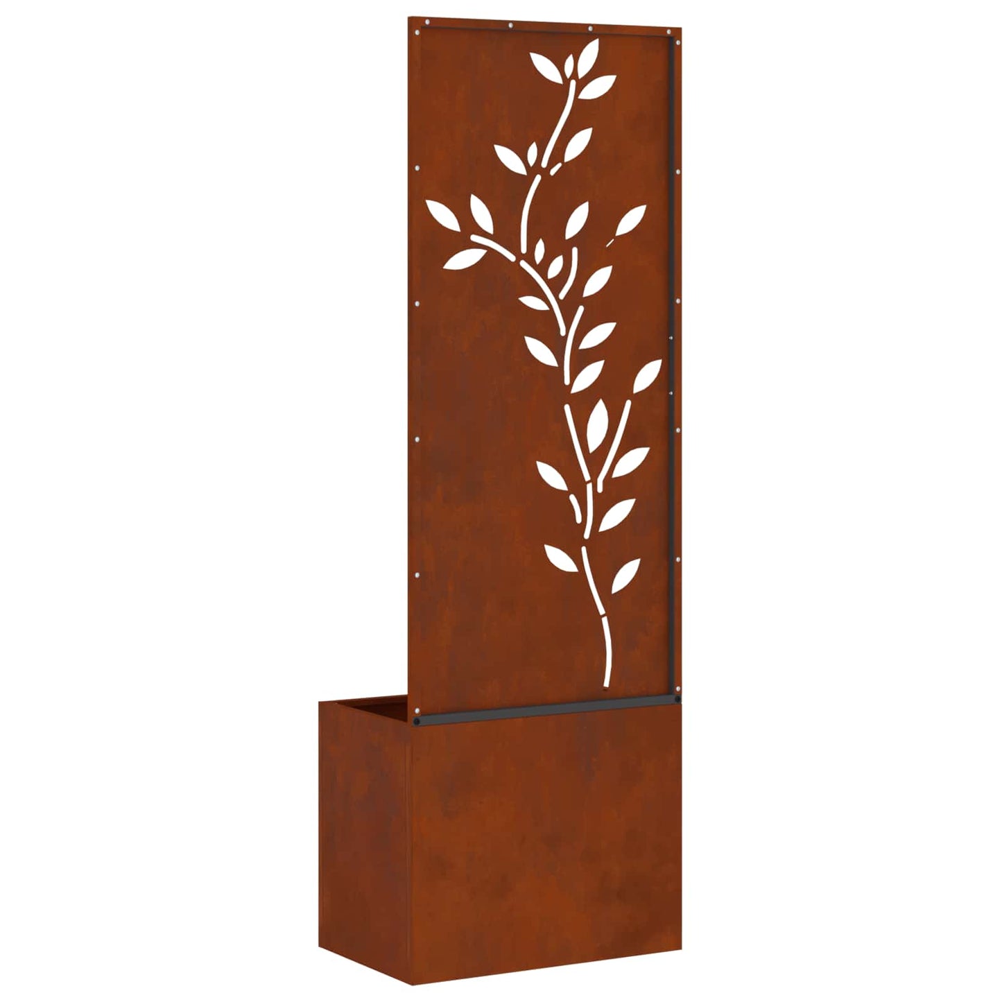 vidaXL Οθόνη Ιδιωτικότητας Κήπου Floral Σκ rusty 50 x 32 x 150 εκ