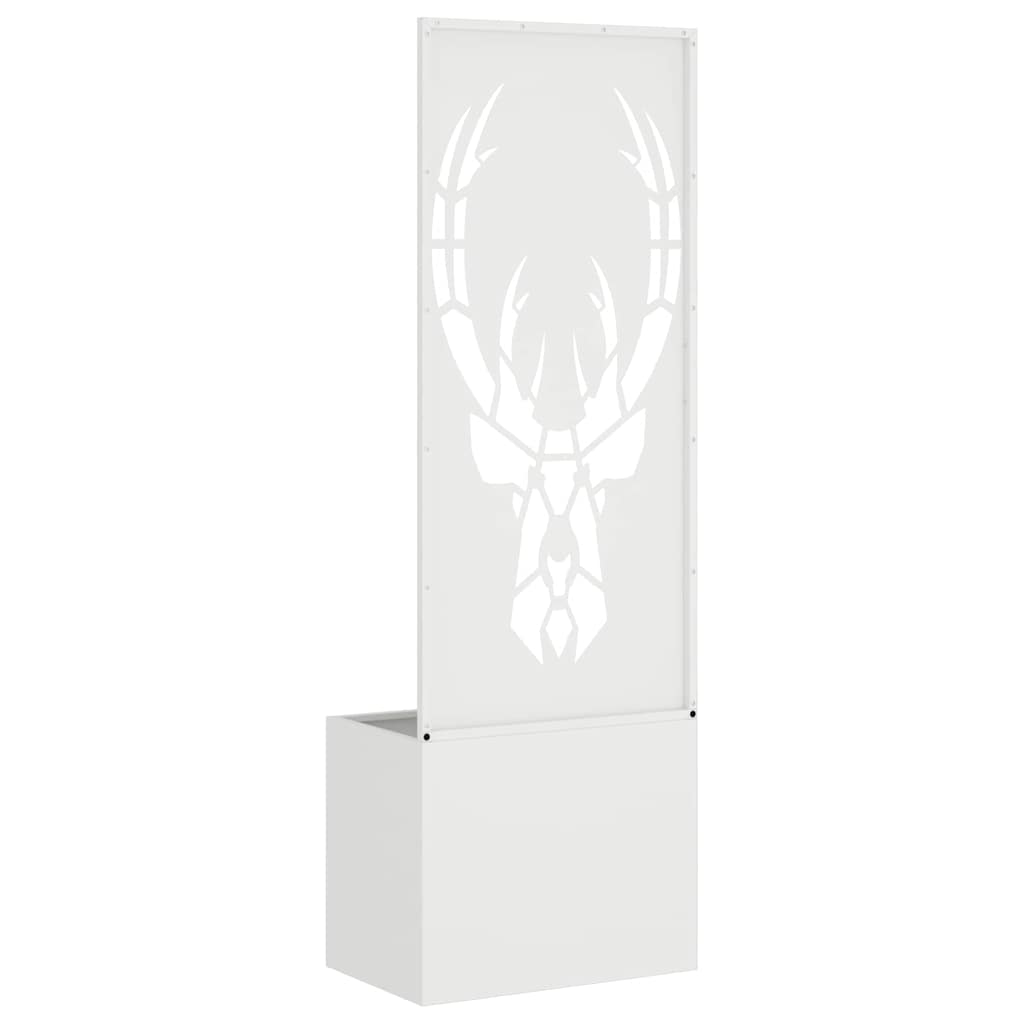 vidaXL Οθόνη Ιδιωτικότητας Κήπου Animal Print Λευκό 50 x 140 cm