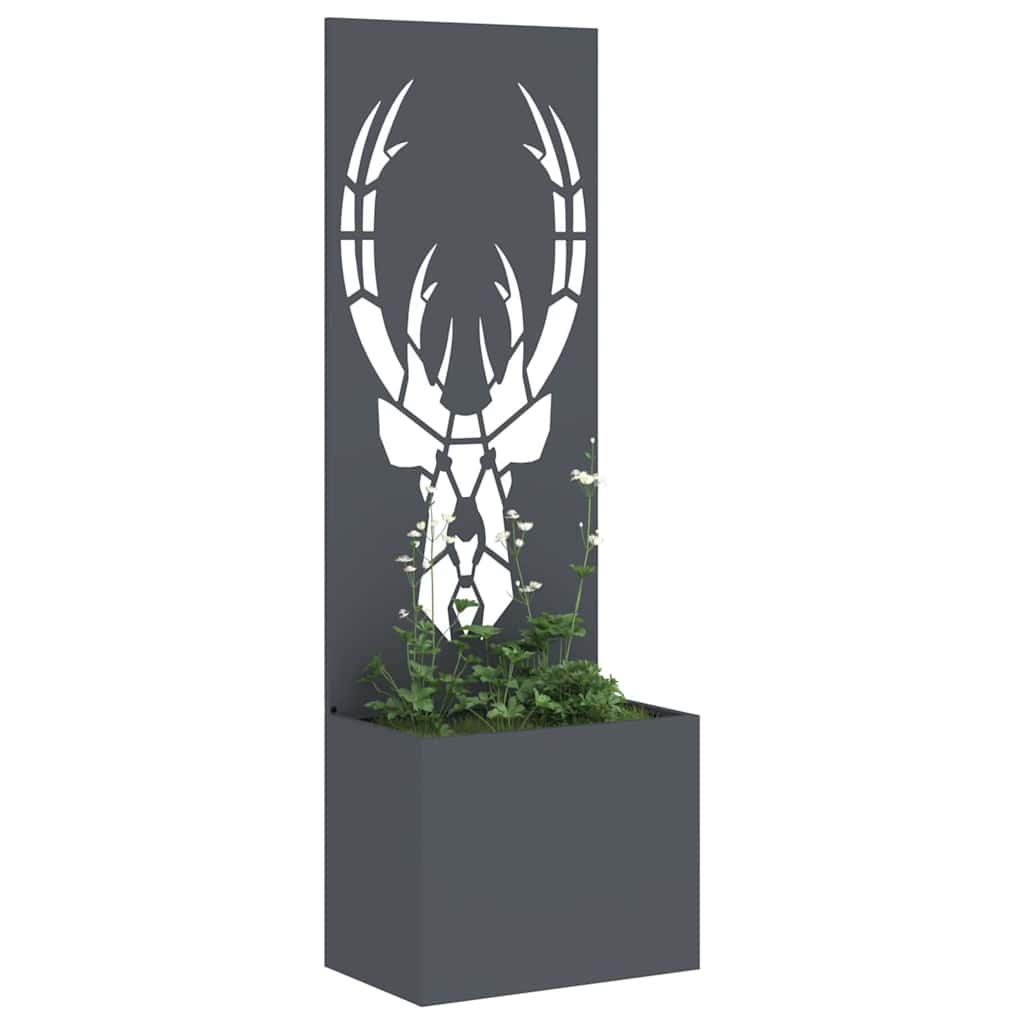 vidaXL Οθόνη Ιδιωτικότητας Κήπου Animal Print Ανθρακί 50 x 140 cm