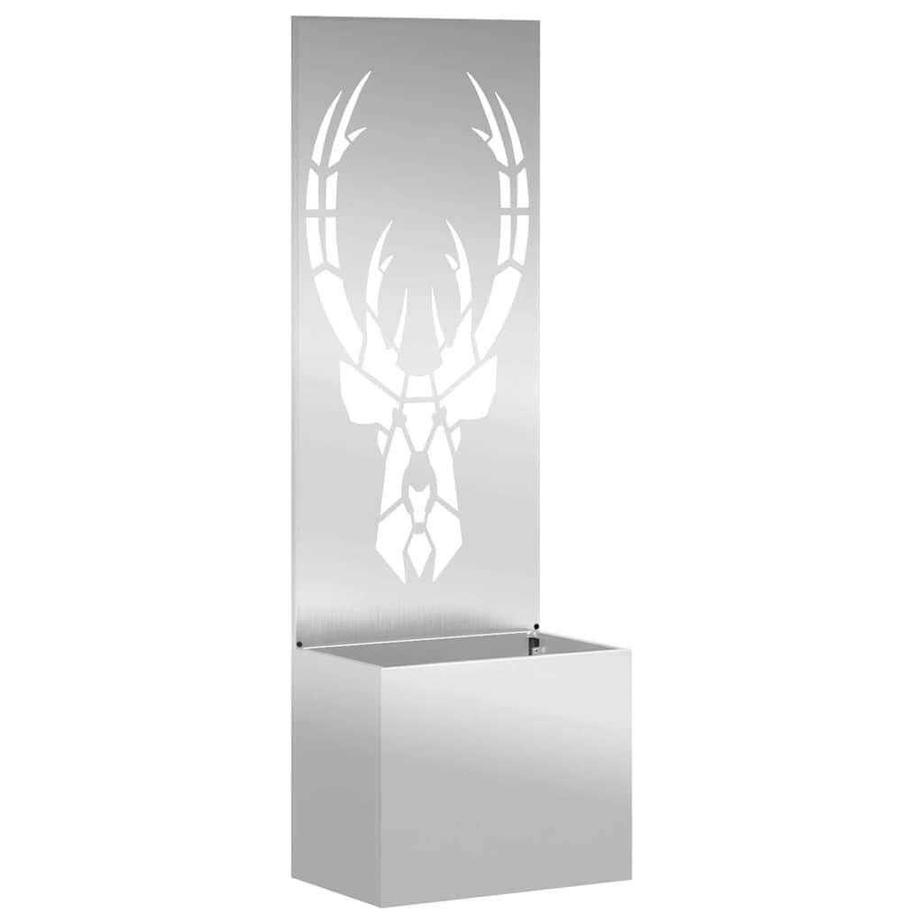 vidaXL Οθόνη Ιδιωτικότητας Κήπου Animal Print Ασημί 50 x 140 cm