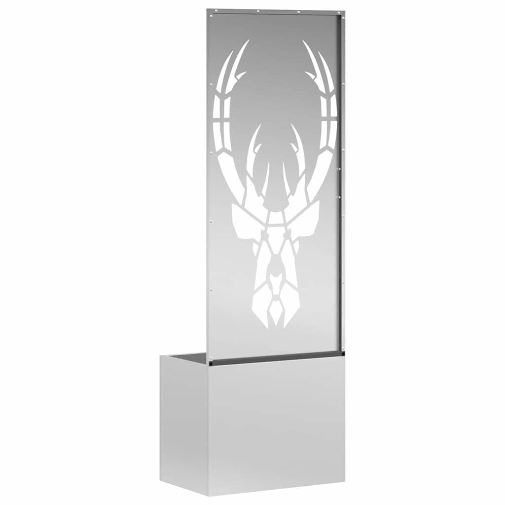 vidaXL Οθόνη Ιδιωτικότητας Κήπου Animal Print Ασημί 50 x 140 cm