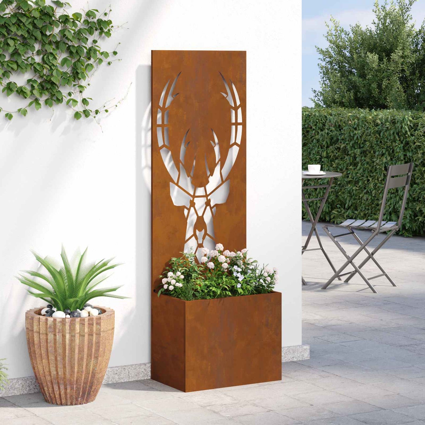 vidaXL Οθόνη Ιδιωτικότητας Κήπου Animal Print Σκ rusty 50 x 140 cm