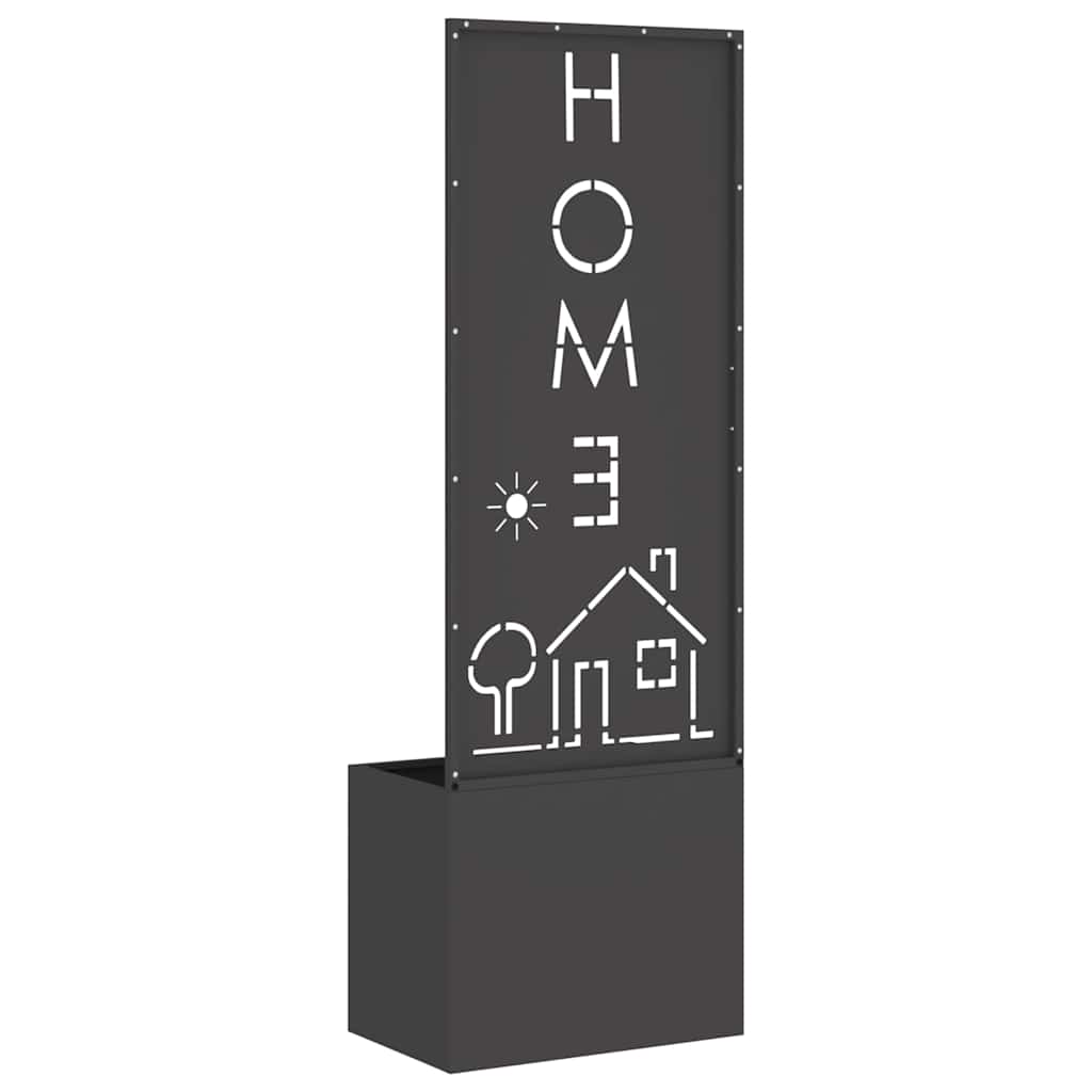 vidaXL Οθόνη Ιδιωτικότητας Κήπου Μαιανδρικό σχέδιο Μαύρο 50 x 140 cm