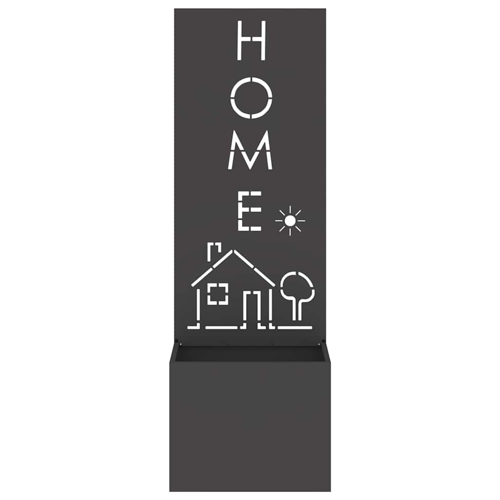 vidaXL Οθόνη Ιδιωτικότητας Κήπου Μαιανδρικό σχέδιο Μαύρο 50 x 140 cm