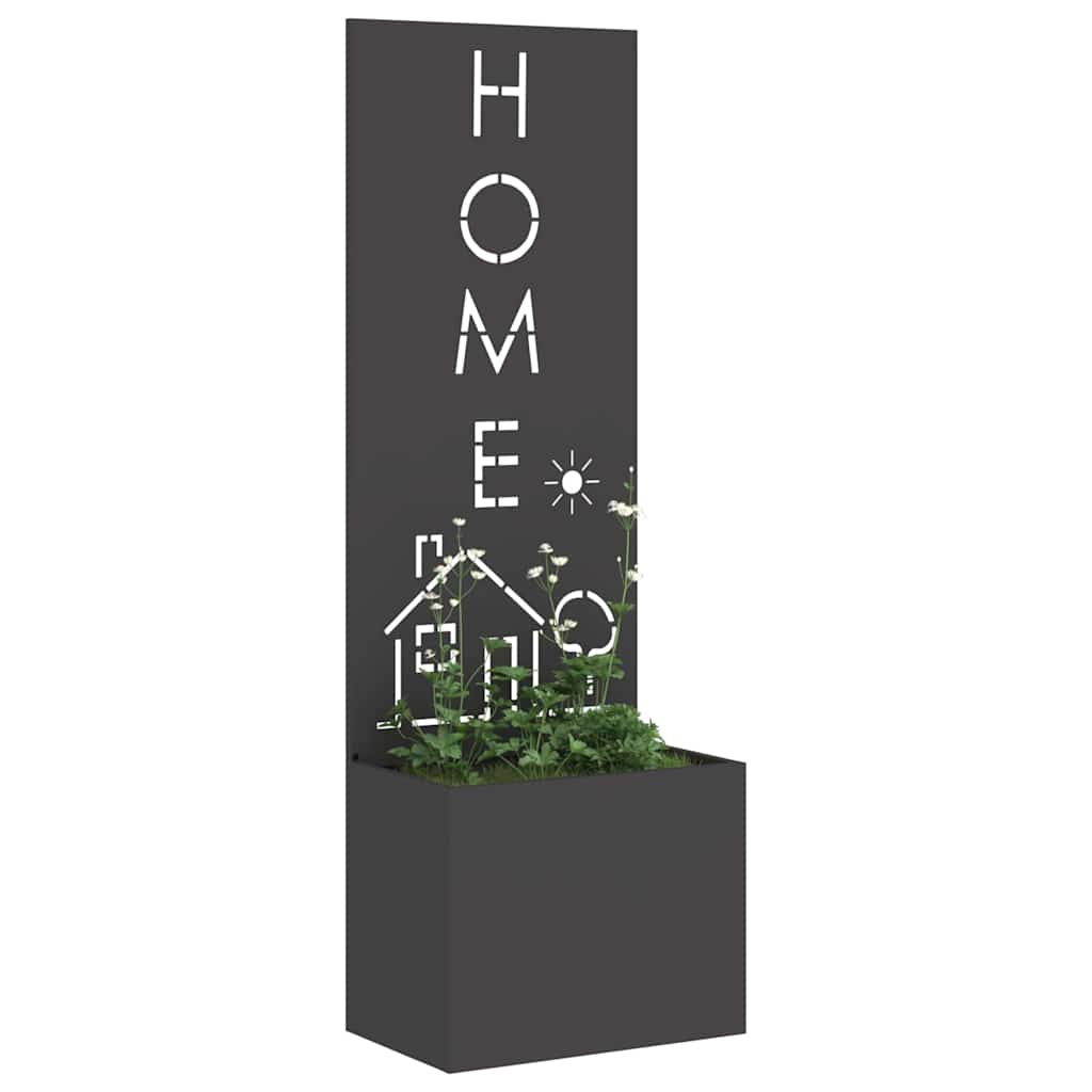 vidaXL Οθόνη Ιδιωτικότητας Κήπου Μαιανδρικό σχέδιο Μαύρο 50 x 140 cm