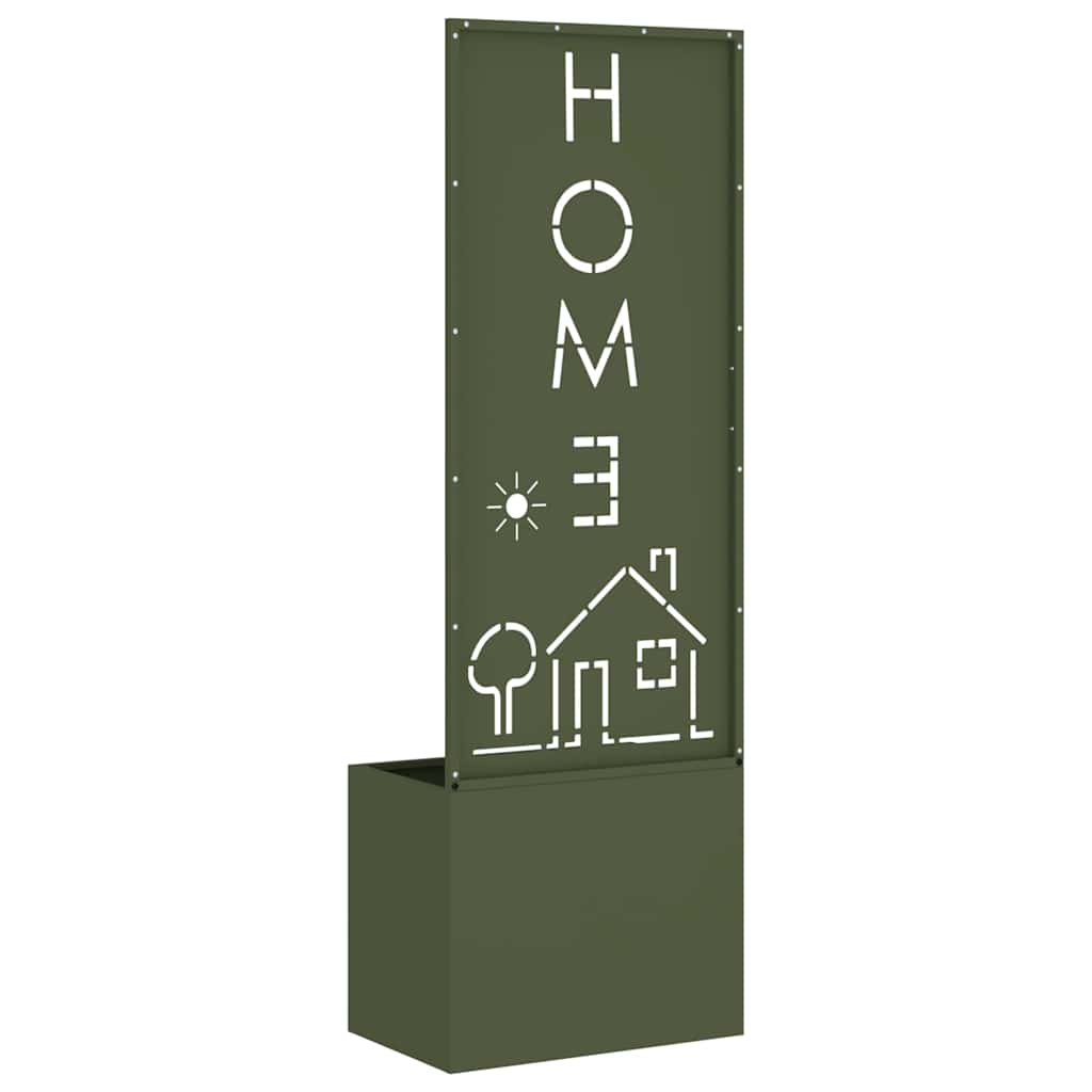 vidaXL Οθόνη Ιδιωτικότητας Κήπου Μαιανδρικό σχέδιο Λαδί 50 x 140 cm