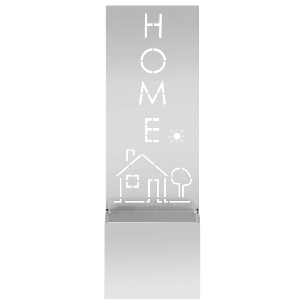 vidaXL Οθόνη Ιδιωτικότητας Κήπου Μαιανδρικό σχέδιο Ασημί 50 x 140 cm