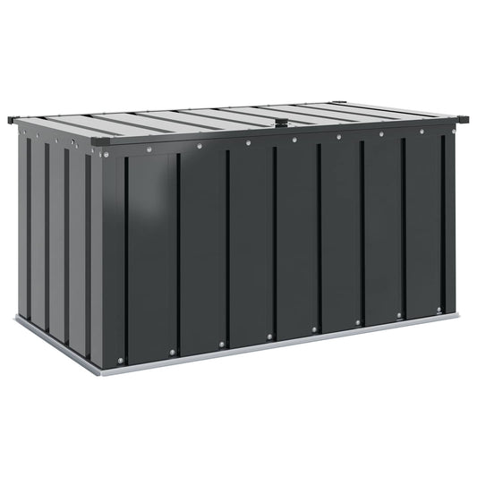 vidaXL Κουτί αποθήκευσης κήπου Μαύρο 101 x 56,5 x 50 εκ Ατσάλι
