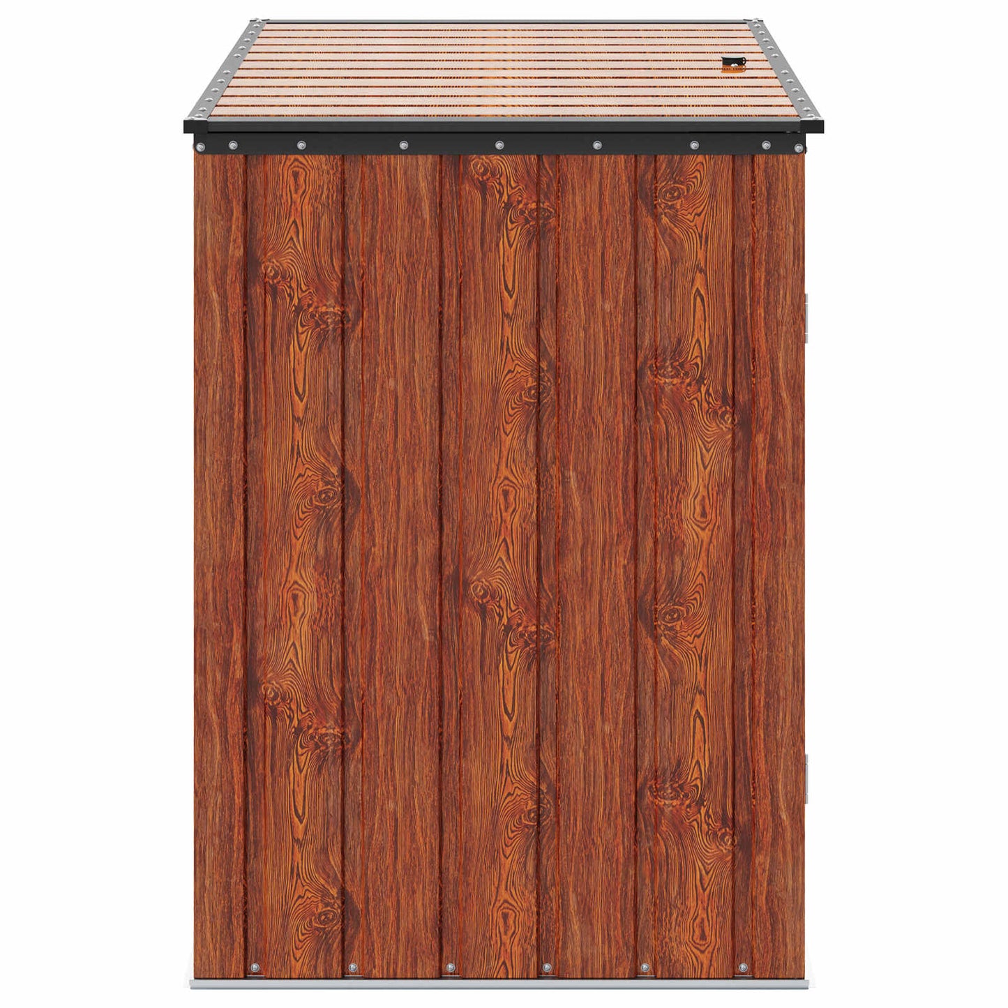 vidaXL Κουτί αποθήκευσης κήπου Καφέ 151,5 x 82 x 110,5 εκ Ατσάλι