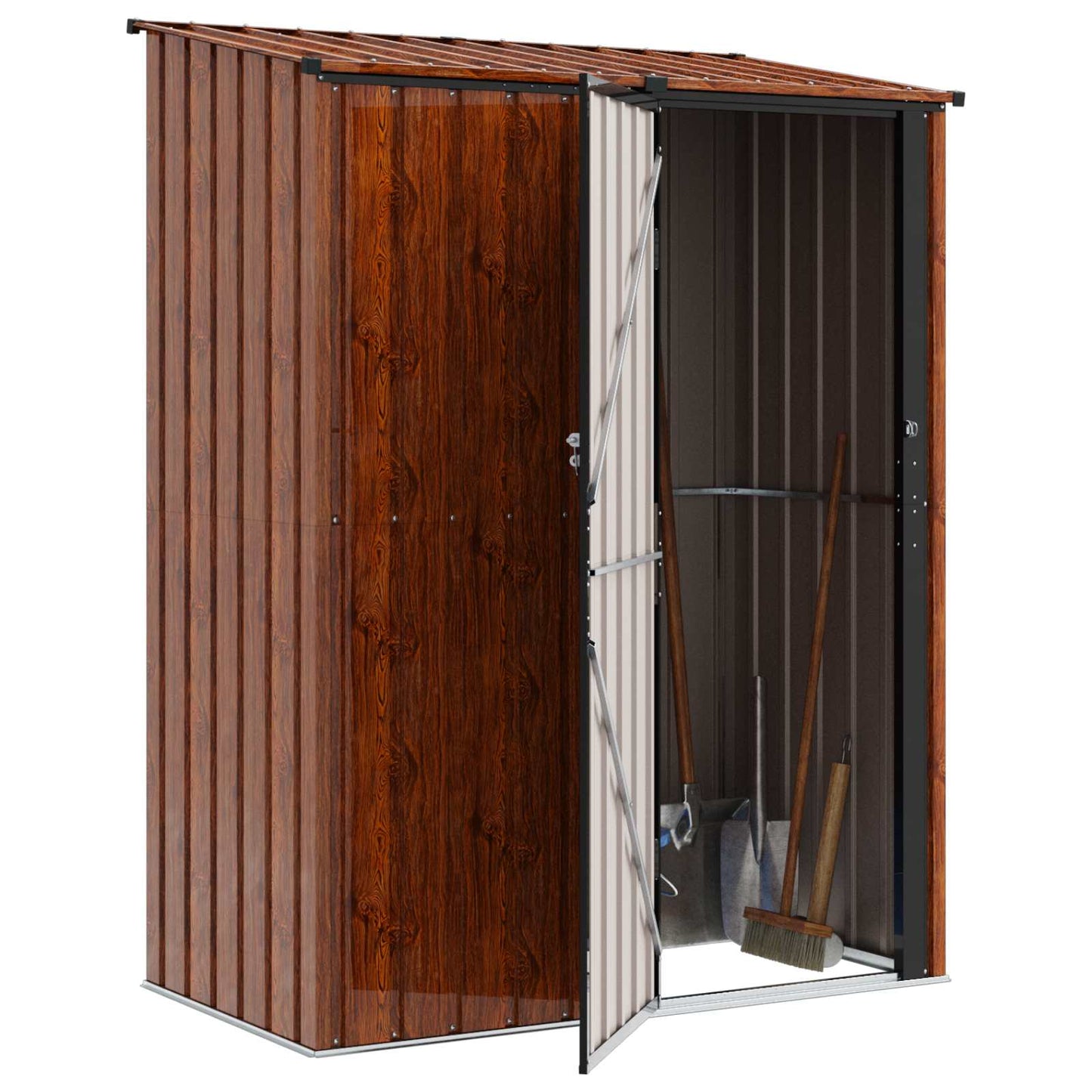 vidaXL Κηποσυνθέσεις Καφέ 153,5 x 86 x 200 εκ Μέταλλο