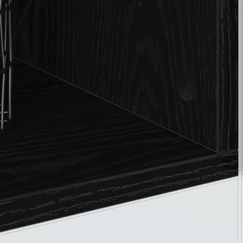 vidaXL Βάση Ντουλάπας Κουζίνας Riga Μαύρη δρυς 40 x 44,5 x 81,5 εκ.
