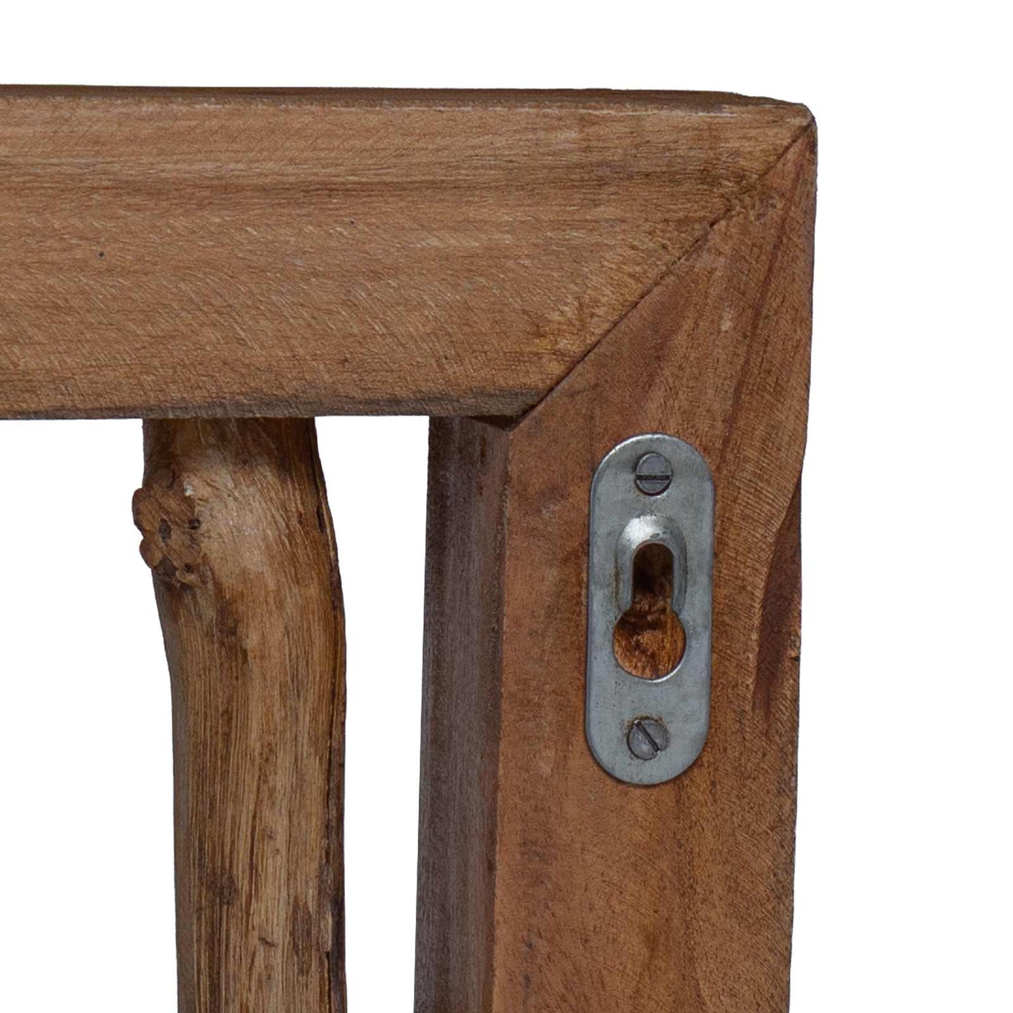 vidaXL Κρεμάστρα Καφέ 50 x 11 x 25 εκ Στερεό ξύλο Μαόνι