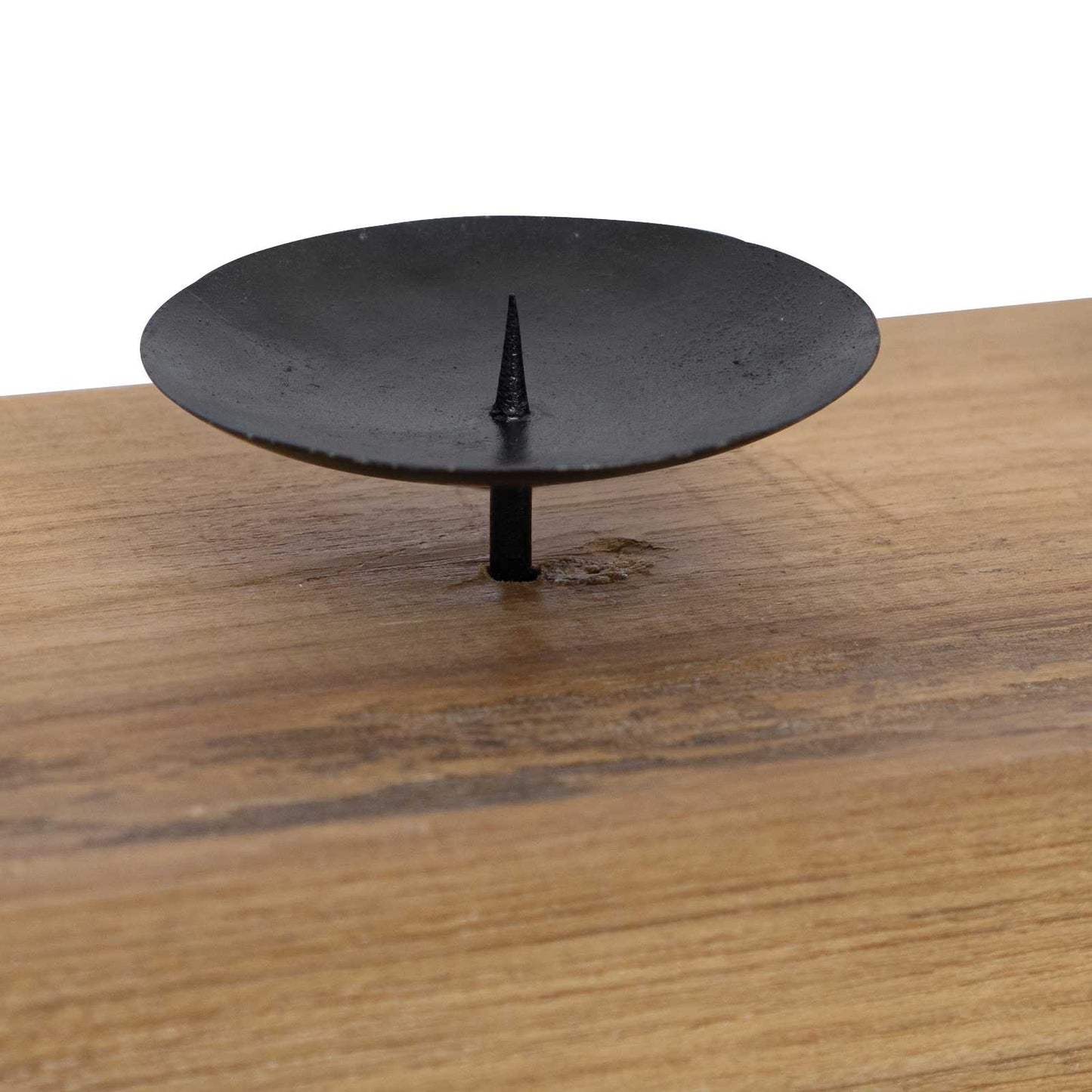vidaXL Κηροπήγιο Φυσικό 50 x 15 x 10 εκ Μασίφ ξύλο teak