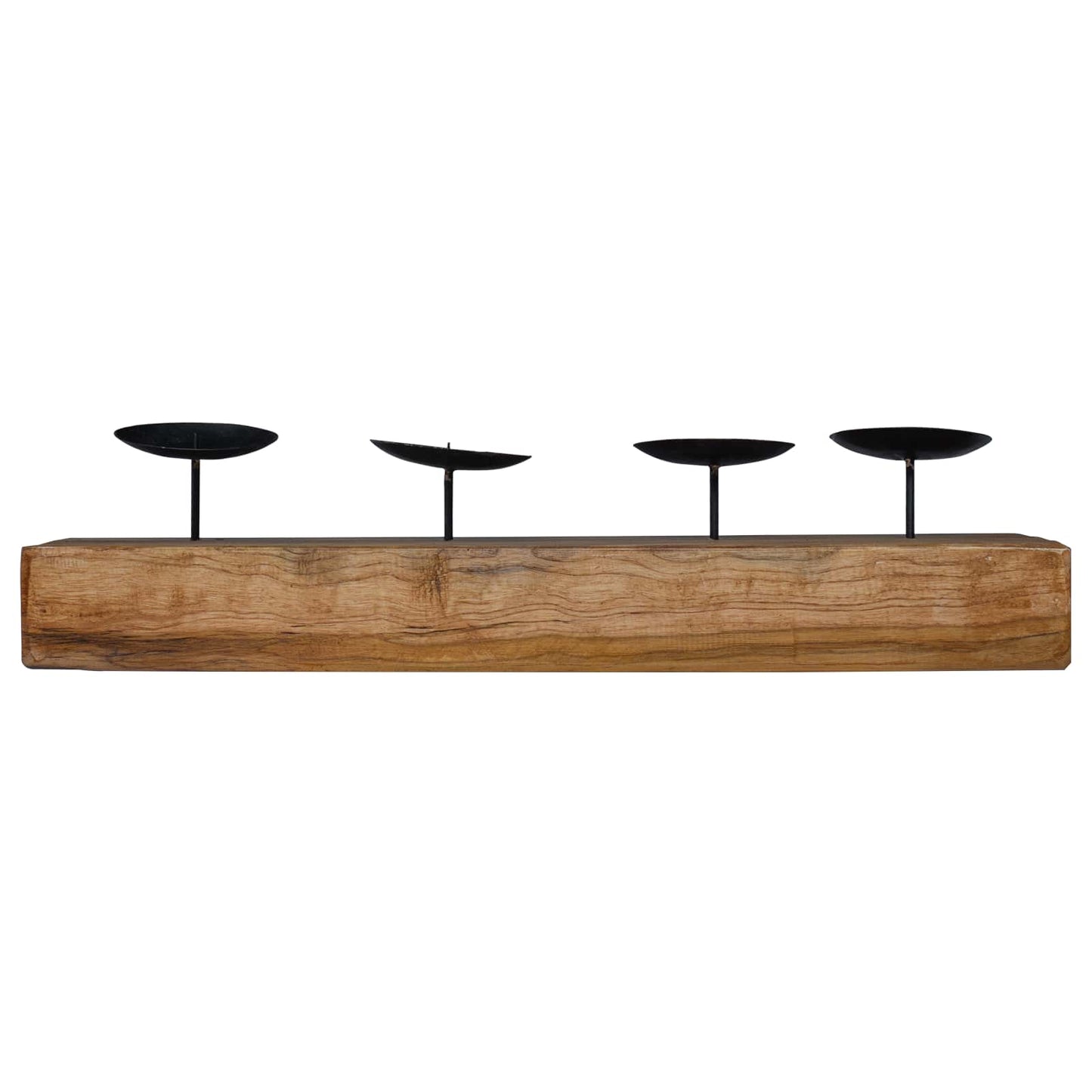 vidaXL Κηροπήγιο Φυσικό 50 x 15 x 10 εκ Μασίφ ξύλο teak