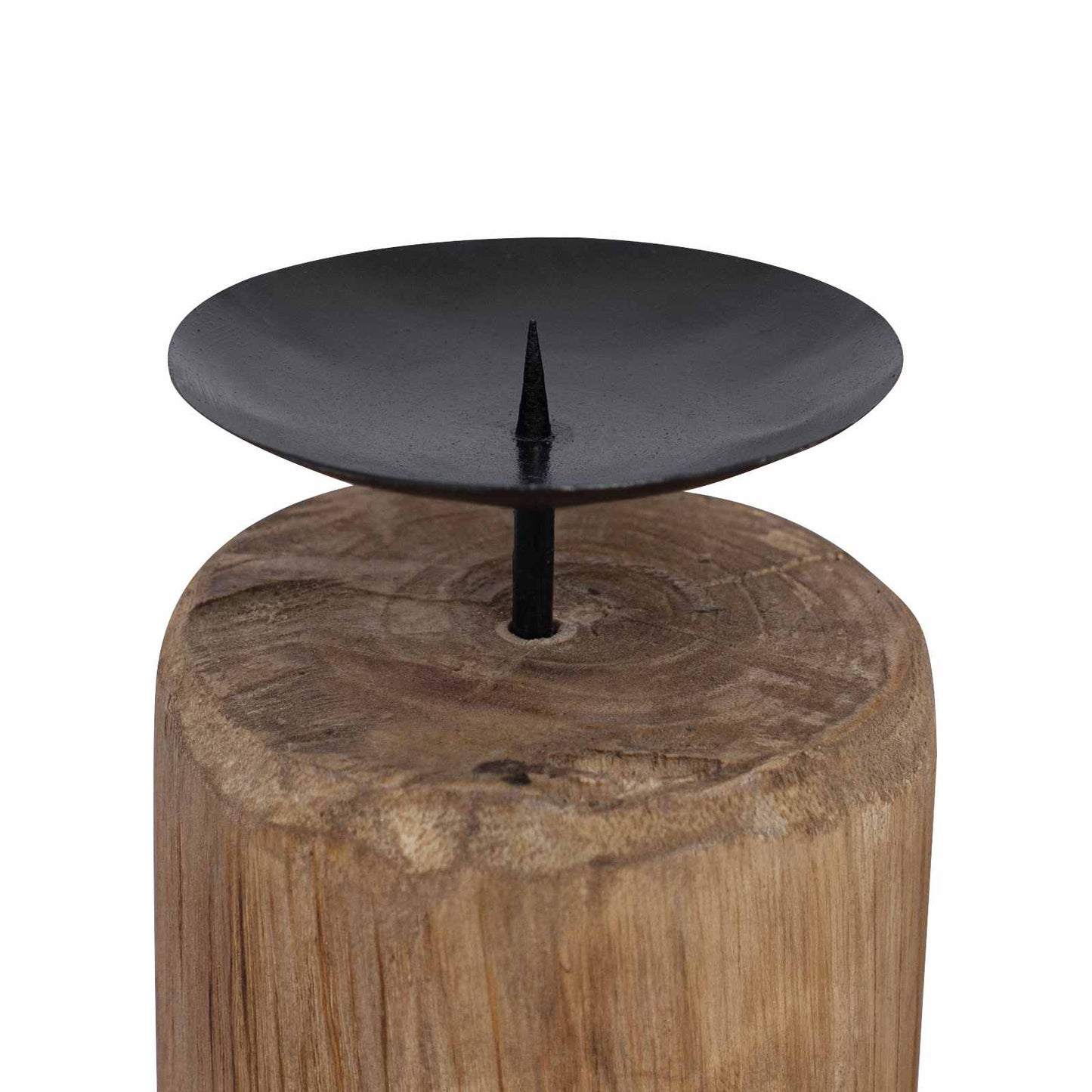vidaXL Κηροπήγιο 3 pcs Φυσικό Μασίφ ξύλο teak