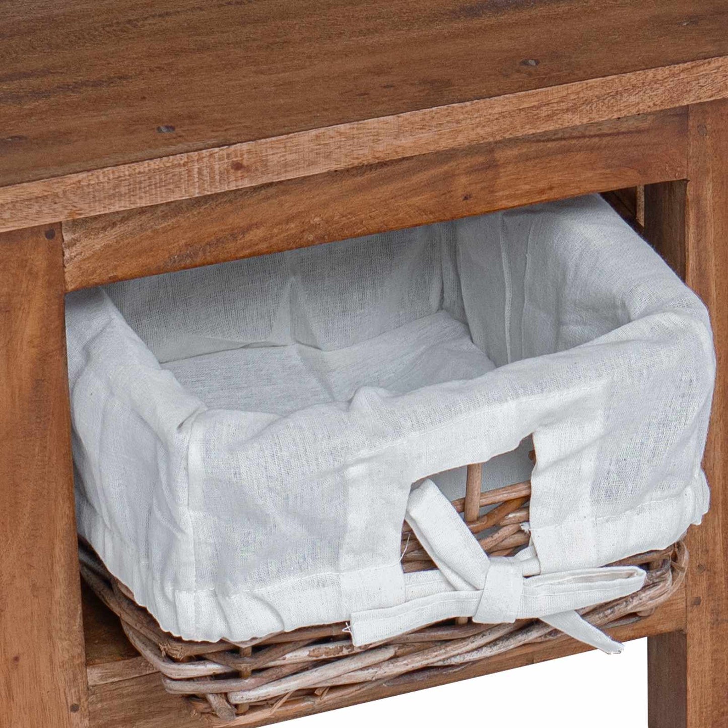 vidaXL Τραπεζάκι Πλευράς Καφέ 38 x 28 x 35 εκ. Μασίφ ξύλο μαόνι