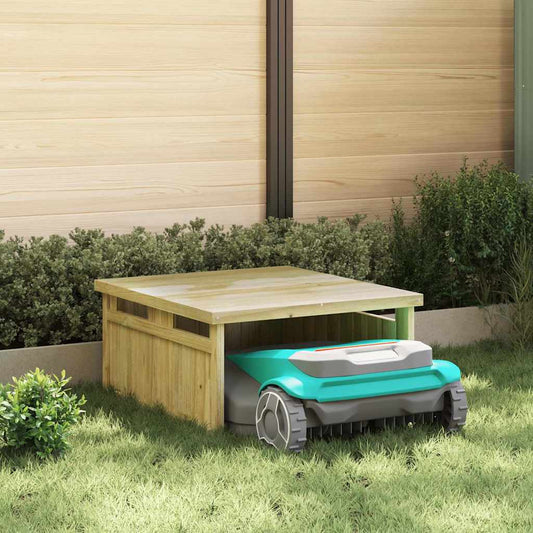 vidaXL Γκαράζ Χλοοκοπτικού Καφέ 73.5 x 81.5 x 38.5 εκ