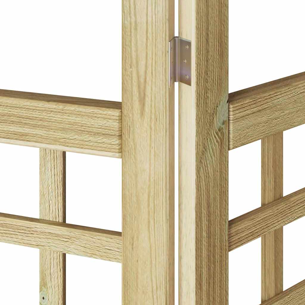 vidaXL Οθόνη Ιδιωτικότητας Μέλι Καφέ 121 x 180 cm Στερεό ξύλο πεύκου