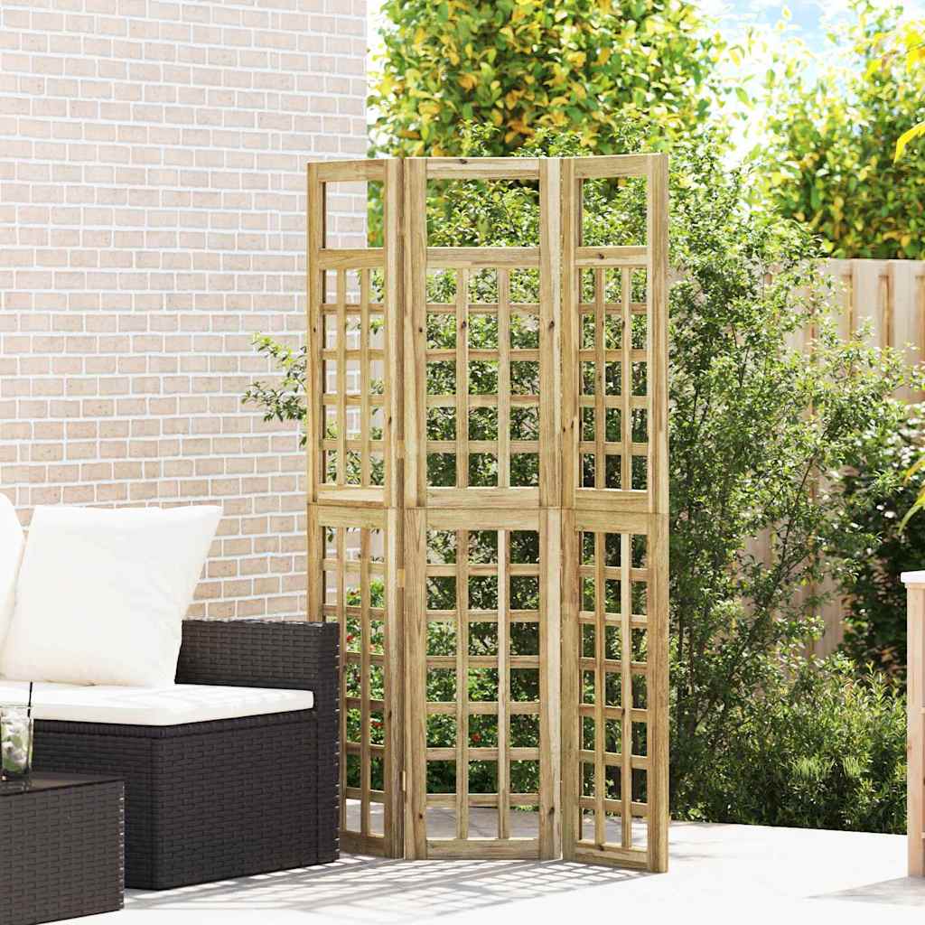 vidaXL Οθόνη Ιδιωτικότητας Μέλι Καφέ 121 x 180 cm Στερεό ξύλο πεύκου