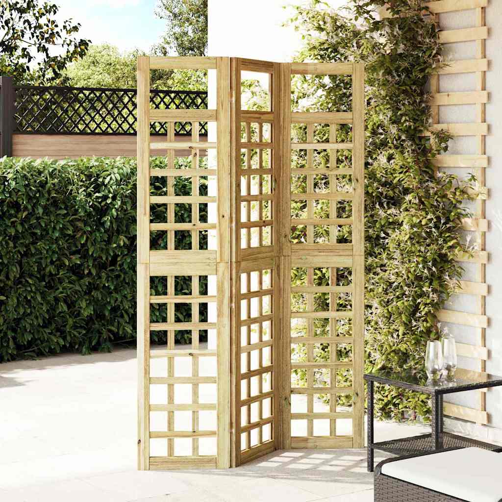vidaXL Οθόνη Ιδιωτικότητας Μέλι Καφέ 121 x 180 cm Στερεό ξύλο πεύκου