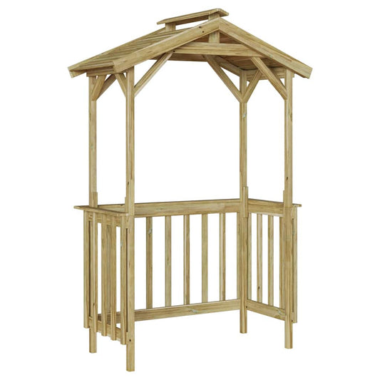 vidaXL Στέγαστρο μπάρμπεκιου Καφέ 133.5 x 63 x 200 εκ.