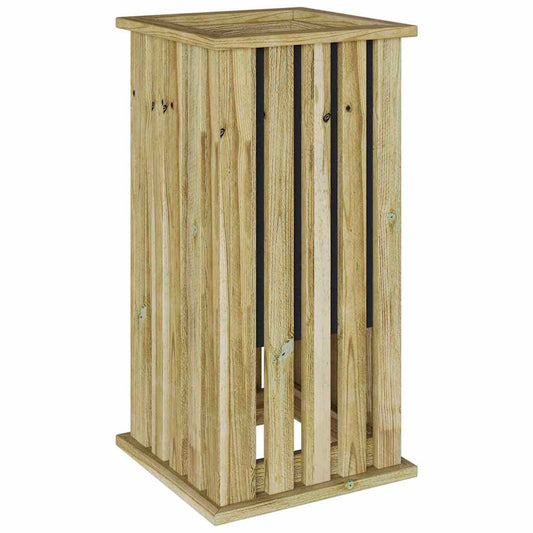 vidaXL Κουτιά γλάστρων Καφέ 33 x 33 x 65 εκ Εμποτισμένο Ξύλο Πεύκου