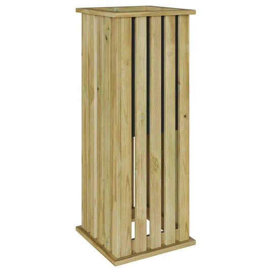 vidaXL Κουτιά γλάστρων Καφέ 33 x 33 x 85 εκ Εμποτισμένο Ξύλο Πεύκου