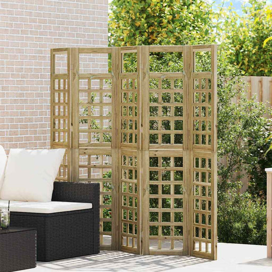 vidaXL Οθόνη Ιδιωτικότητας Μέλι Καφέ 200 x 180 cm Στερεό ξύλο πεύκου