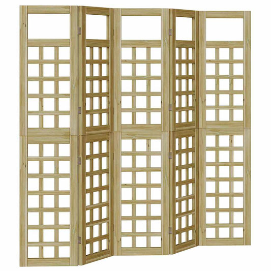 vidaXL Οθόνη Ιδιωτικότητας Μέλι Καφέ 200 x 180 cm Στερεό ξύλο πεύκου