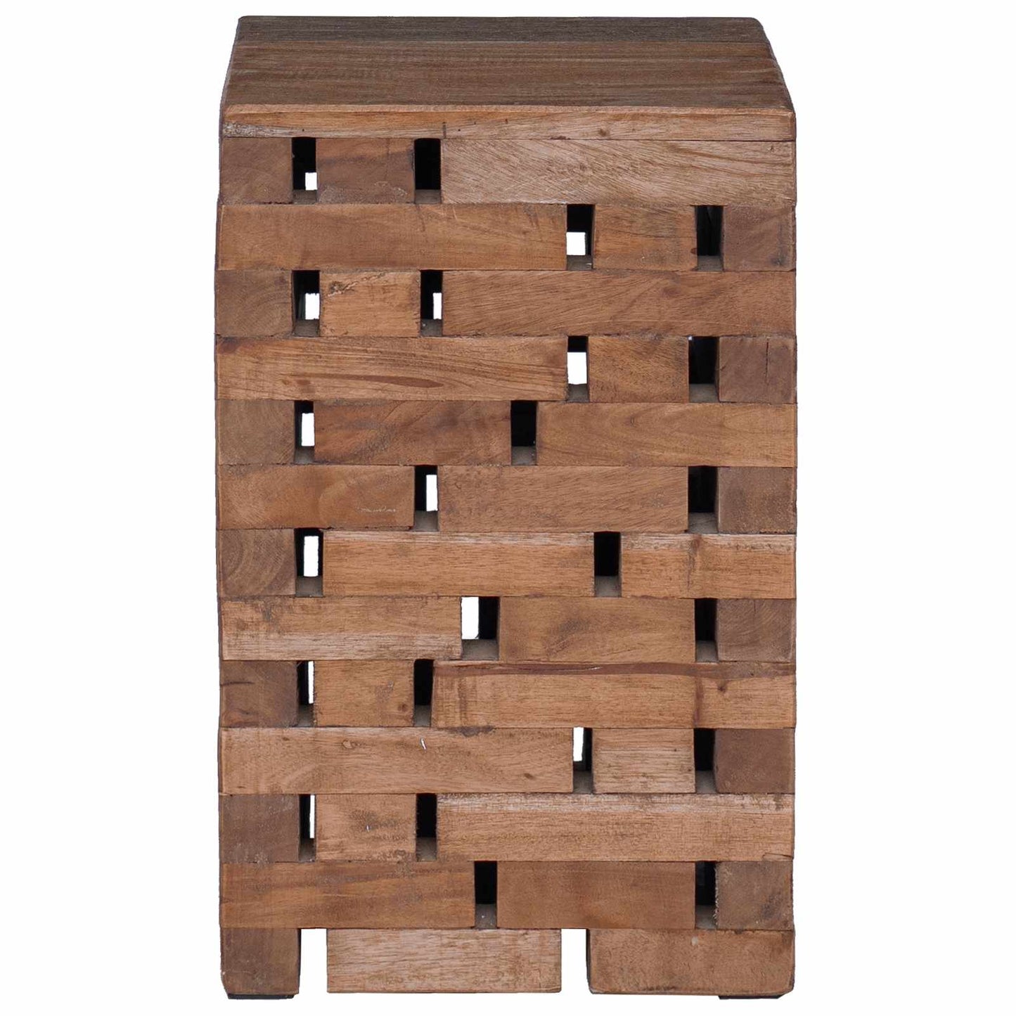 vidaXL Σκαμνί Φυσικό 29 x 29 x 48 εκ. Μασίφ ανακυκλωμένο ξύλο