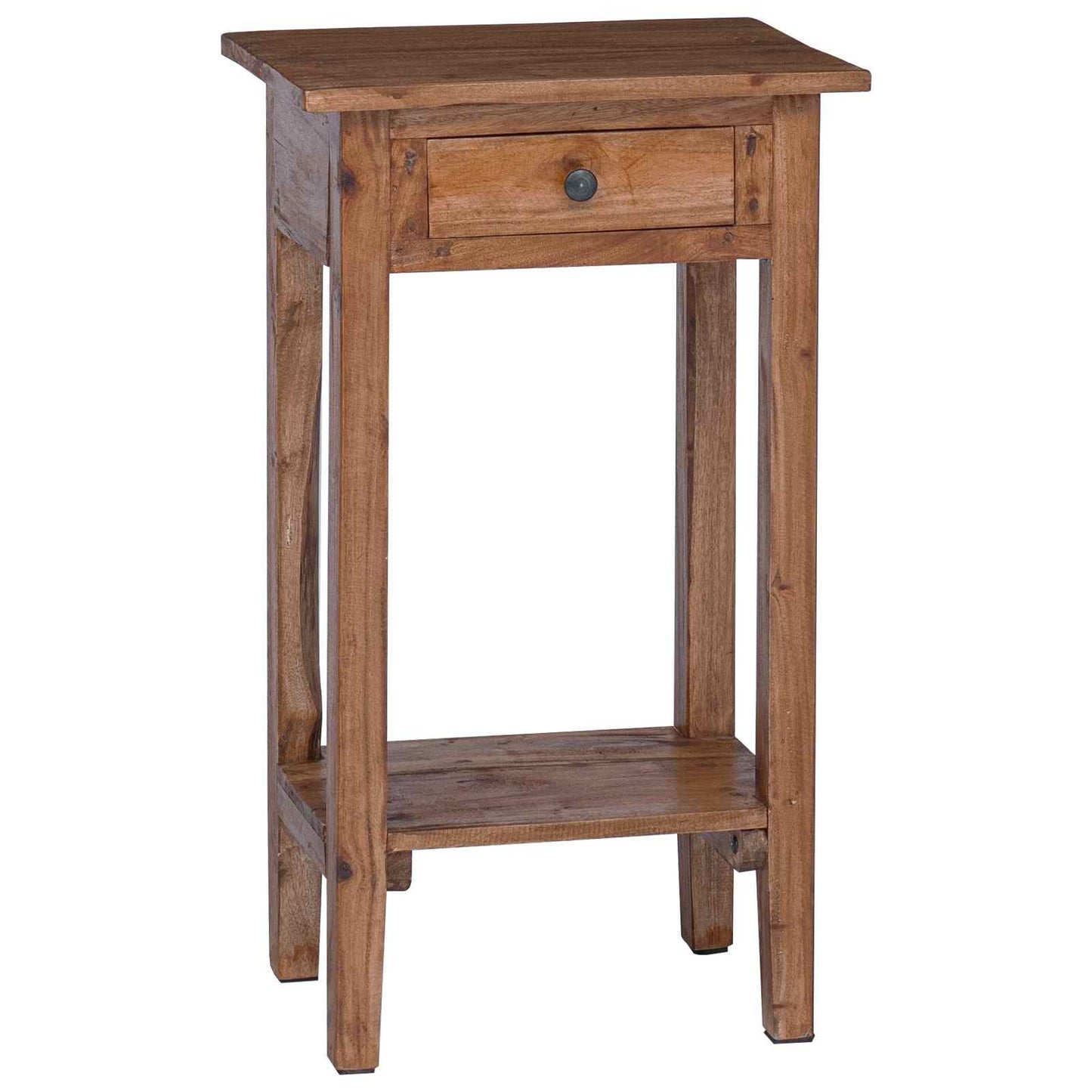 vidaXL Βάση φυτών με συρτάρι Καφέ 34 x 25 x 52 εκ. Ξύλο Μαόνι