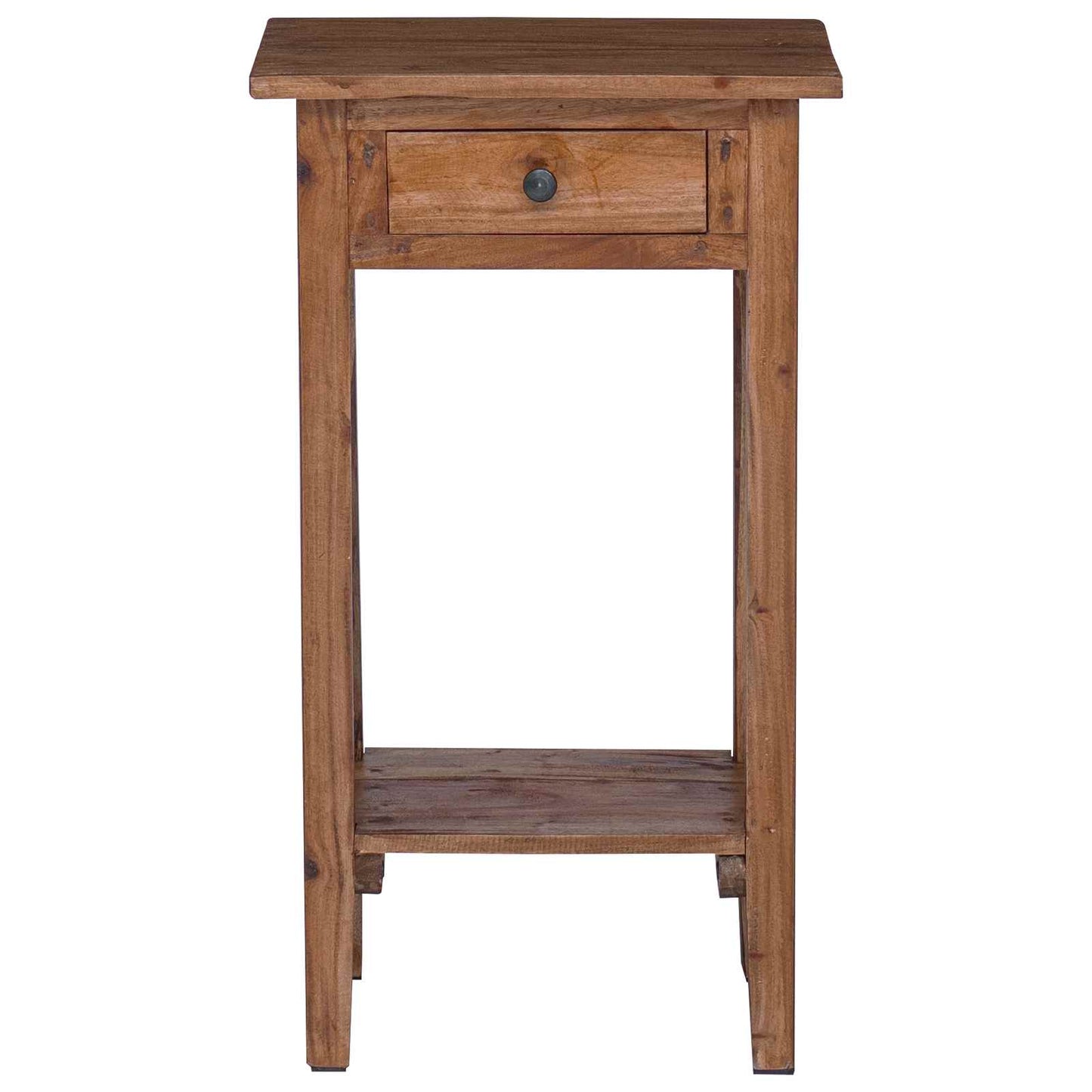 vidaXL Βάση φυτών με συρτάρι Καφέ 34 x 25 x 52 εκ. Ξύλο Μαόνι