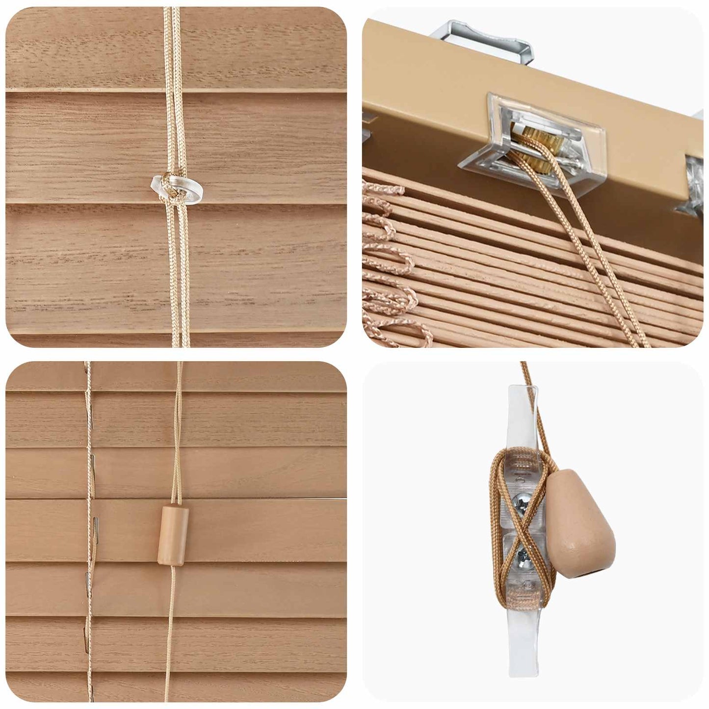 vidaXL Βενετσιάνικη Σκίαση Όψη Δρύς 110 x 130 cm 35 mm