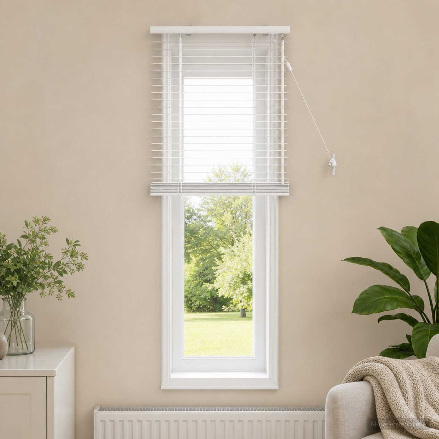 vidaXL Βενετσιάνικη Σκίαση Λευκό 60 x 130 cm 35 mm