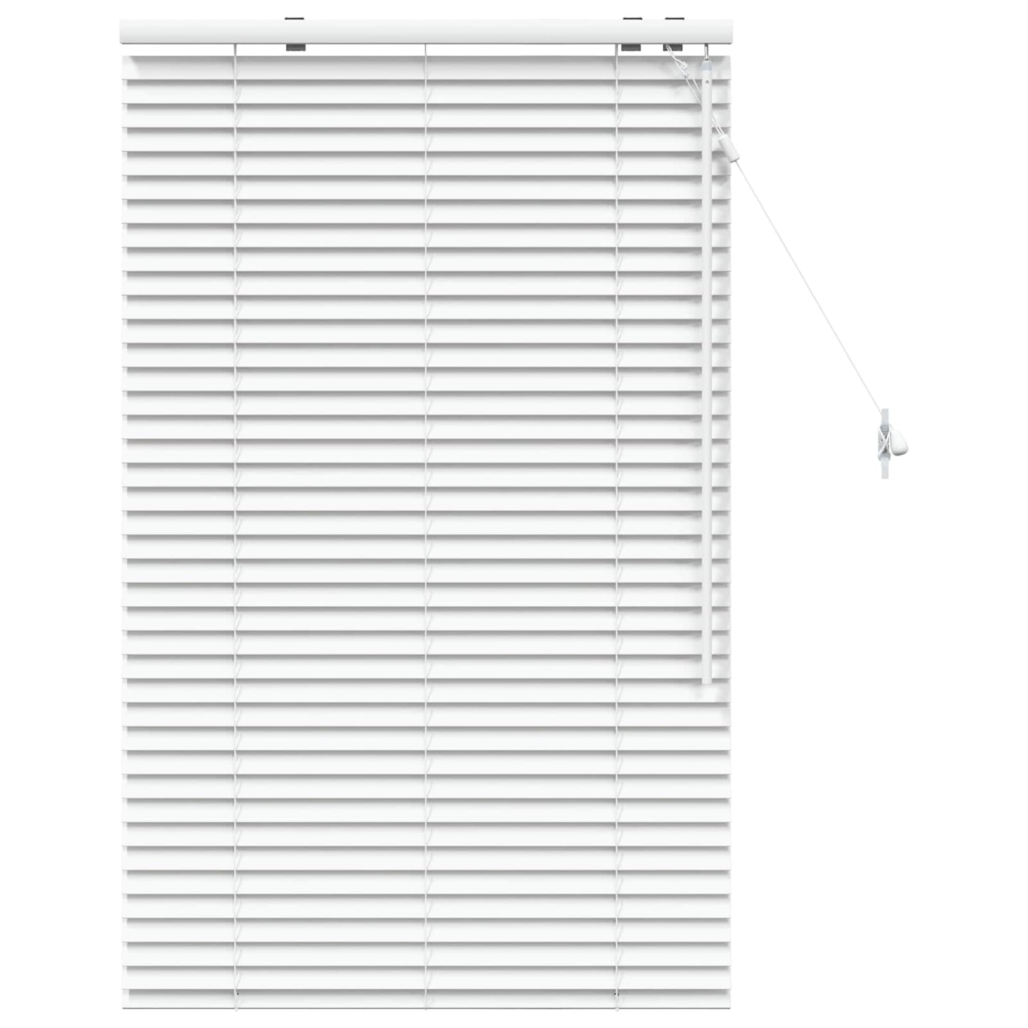 vidaXL Βενετσιάνικη Σκίαση Λευκό 70 x 130 εκ 35 mm