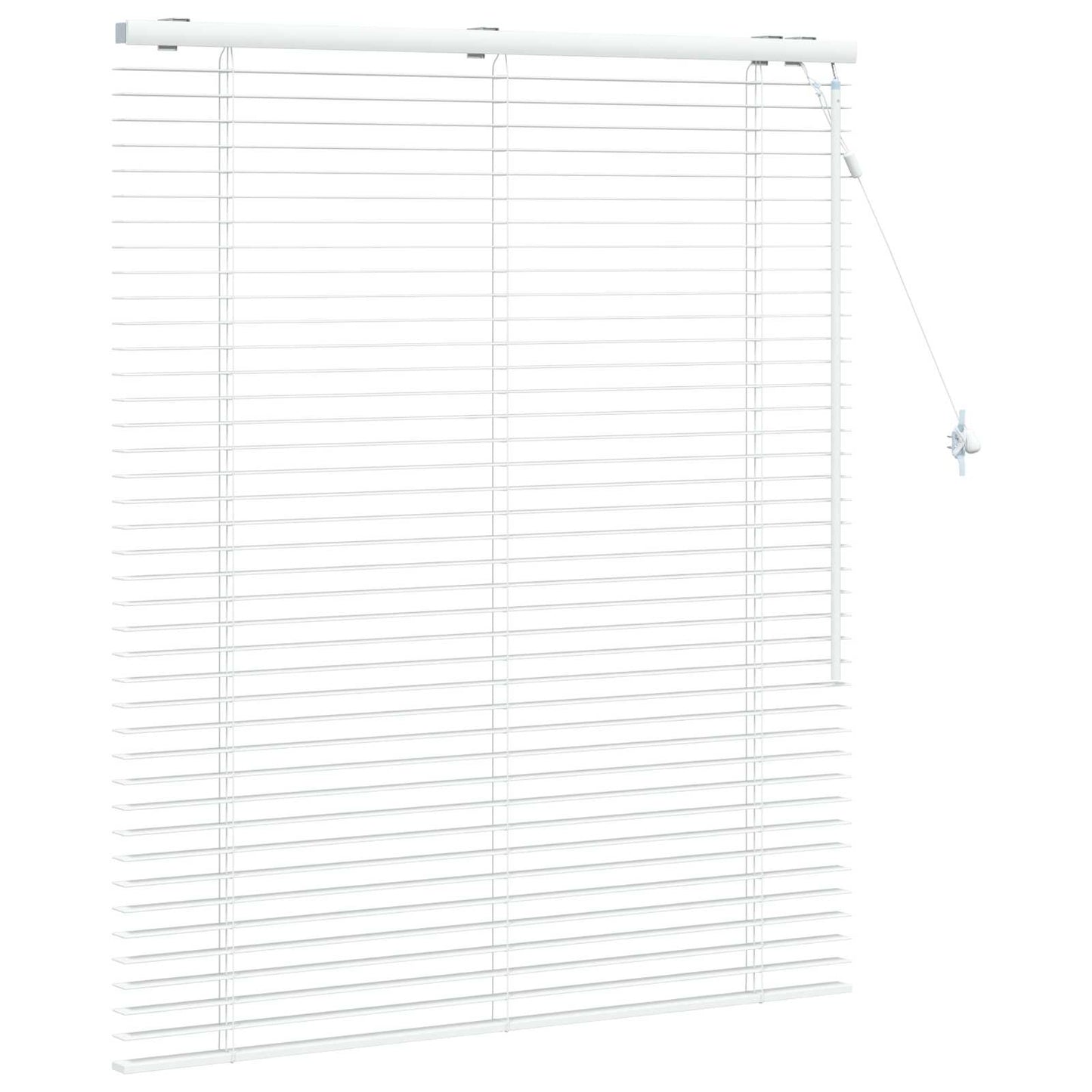 vidaXL Βενετσιάνικη Σκίαση Λευκό 105 x 130 cm 35 mm