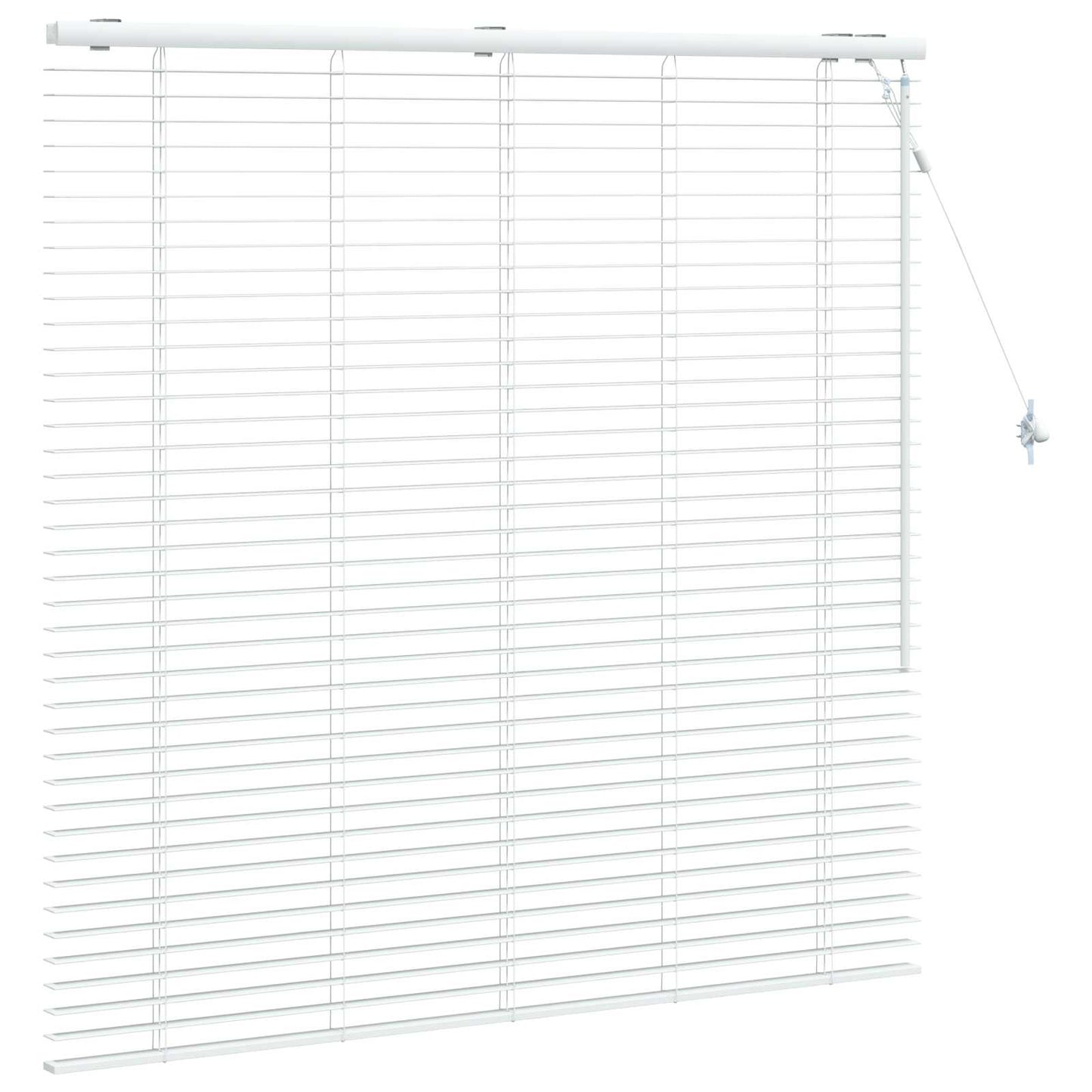 vidaXL Βενετσιάνικη Σκίαση Λευκό 125 x 130 εκ 35 mm