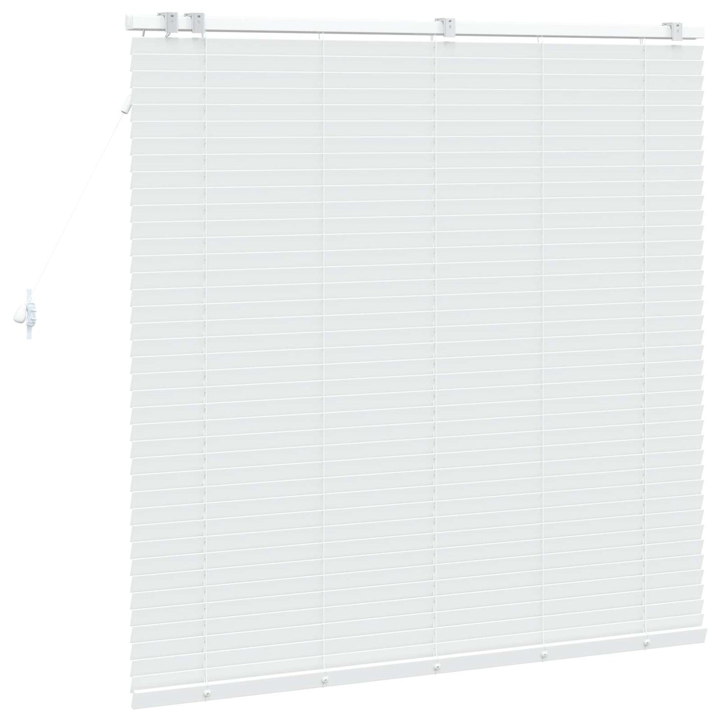 vidaXL Βενετσιάνικη Σκίαση Λευκό 135 x 130 εκ 35 mm
