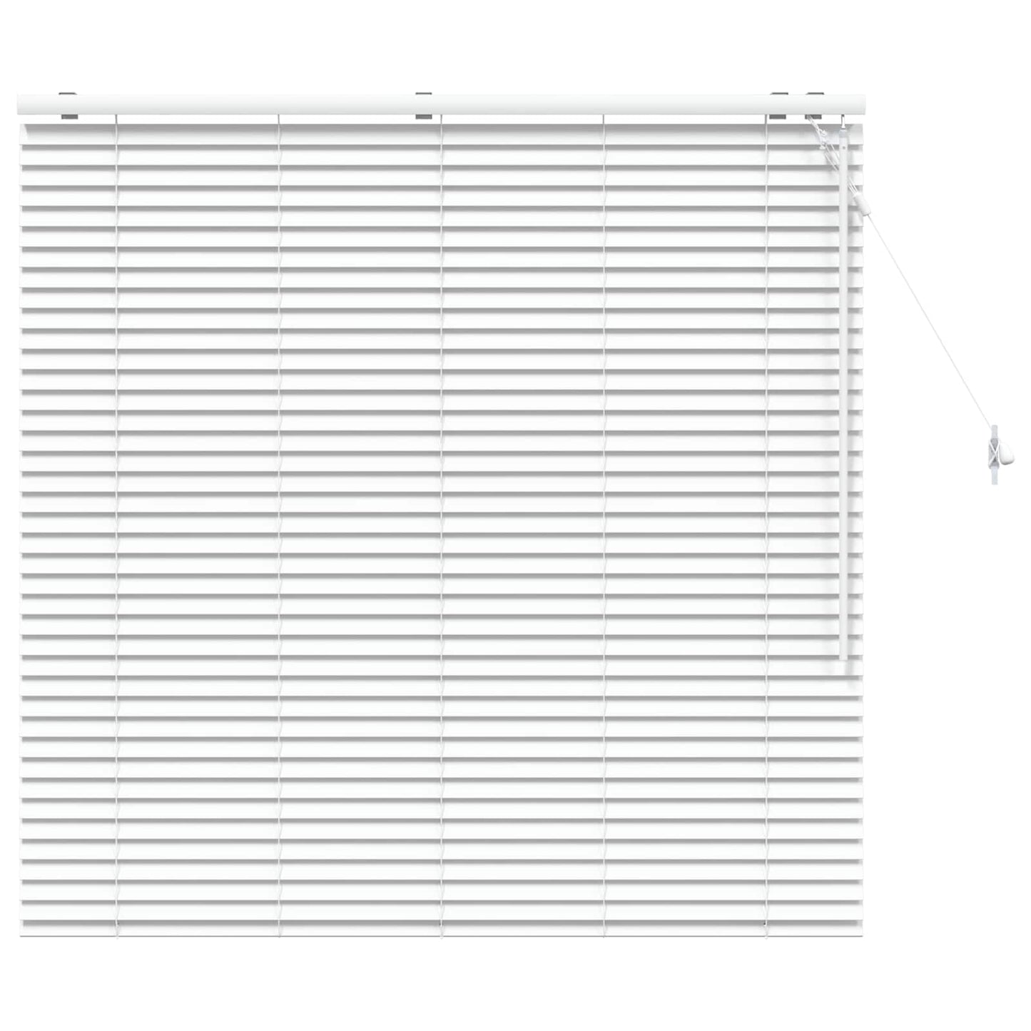 vidaXL Βενετσιάνικη Σκίαση Λευκό 135 x 130 εκ 35 mm