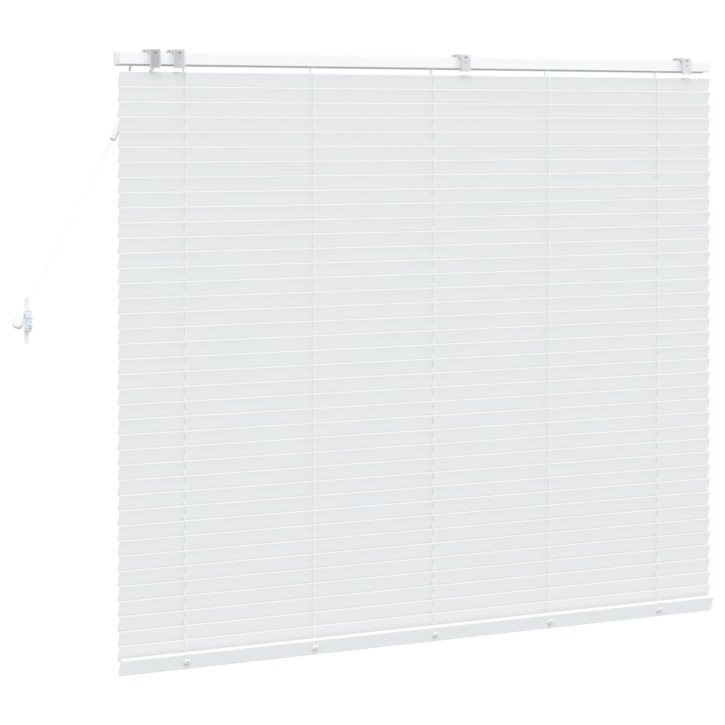 vidaXL Βενετσιάνικη Σκίαση Λευκό 145 x 130 εκ 35 mm