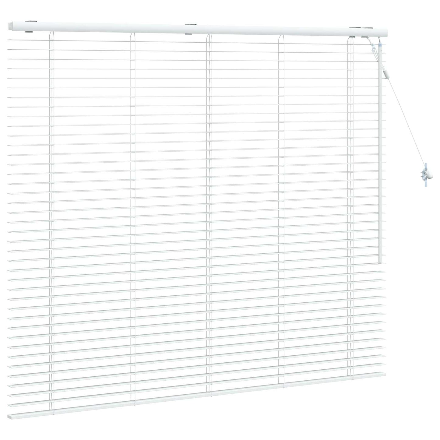 vidaXL Βενετσιάνικη Σκίαση Λευκό 160 x 130 εκ 35 mm