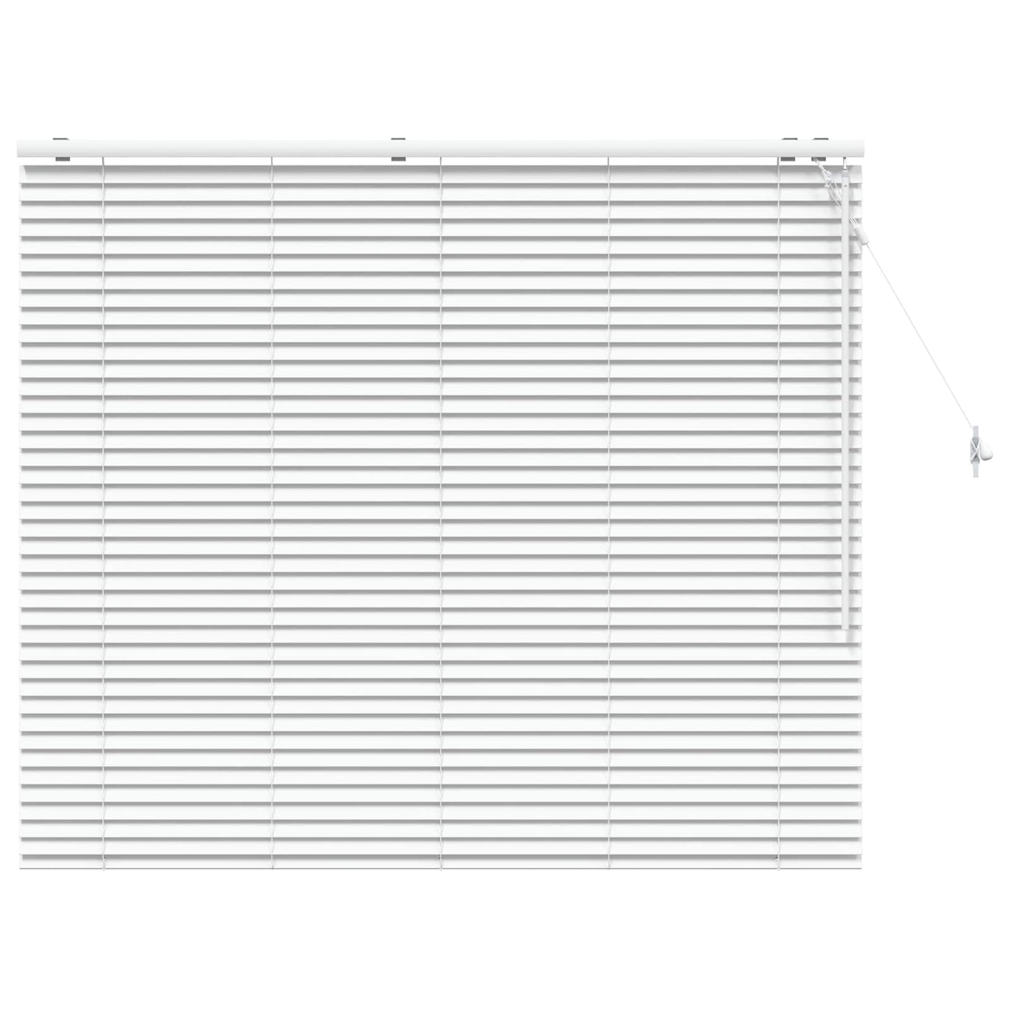 vidaXL Βενετσιάνικη Σκίαση Λευκό 160 x 130 εκ 35 mm