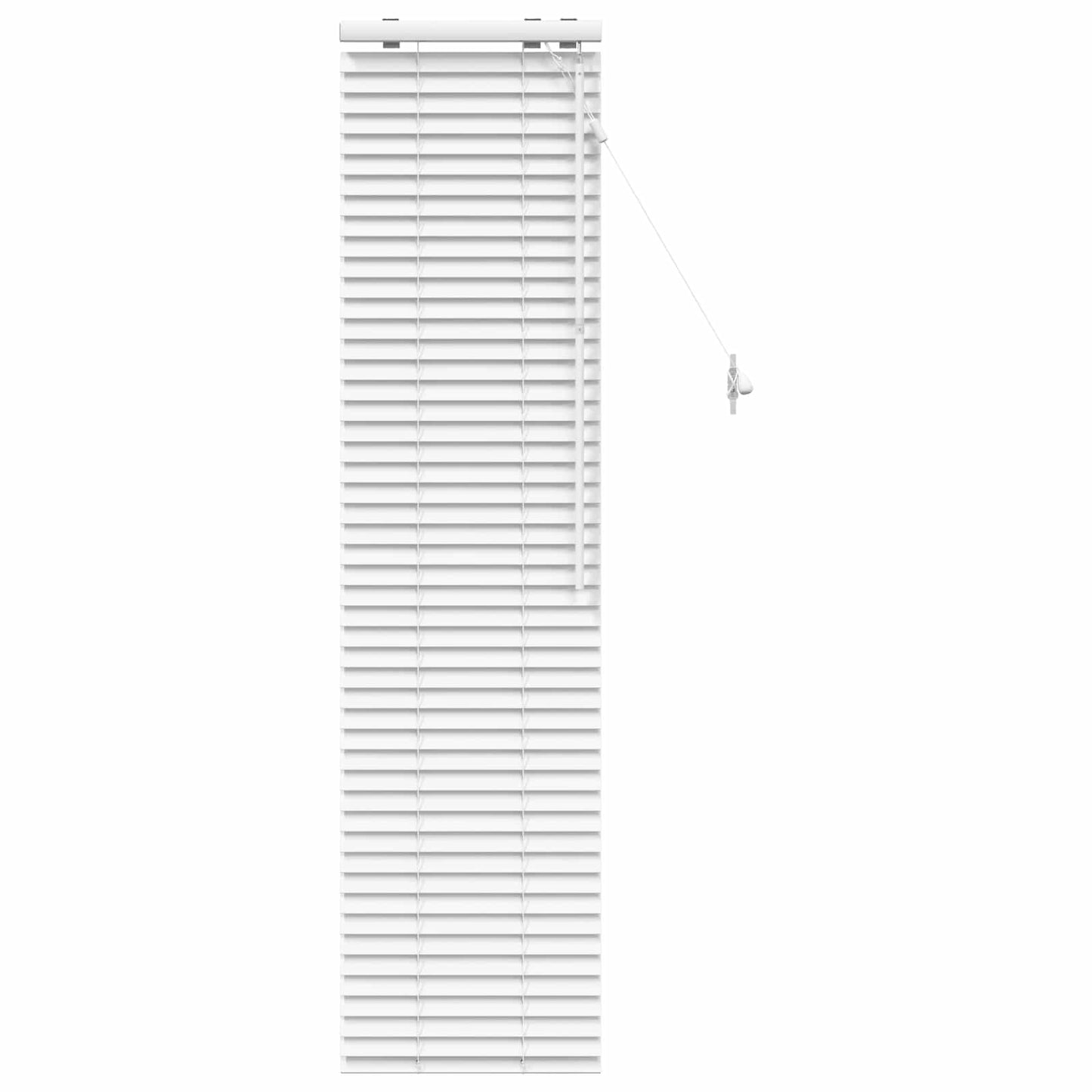 vidaXL Βενετσιάνικη Σκίαση Λευκό 50 x 160 εκ. 35 mm